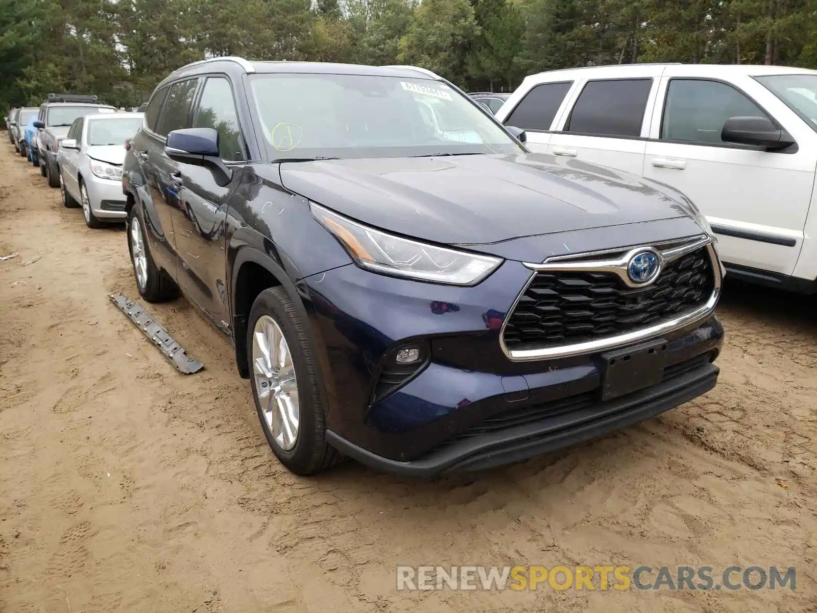 1 Photograph of a damaged car 5TDDBRCH0MS523149 TOYOTA HIGHLANDER 2021