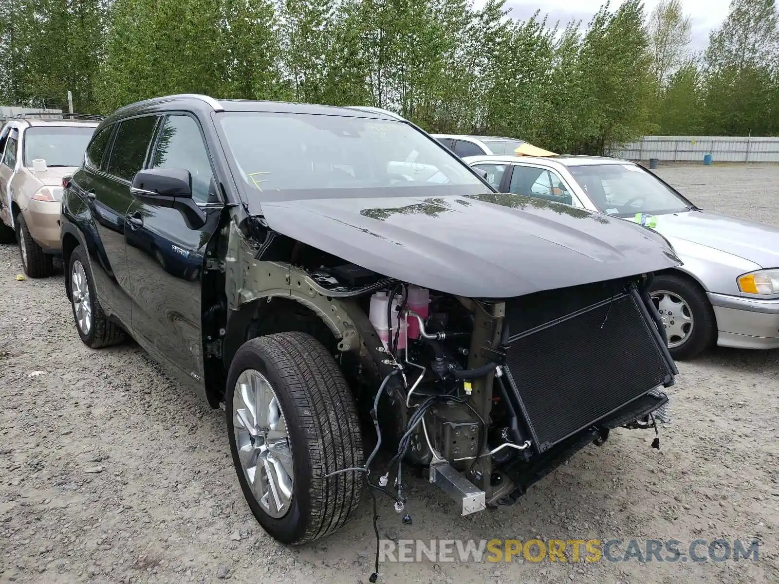 1 Photograph of a damaged car 5TDDBRCH1MS026725 TOYOTA HIGHLANDER 2021