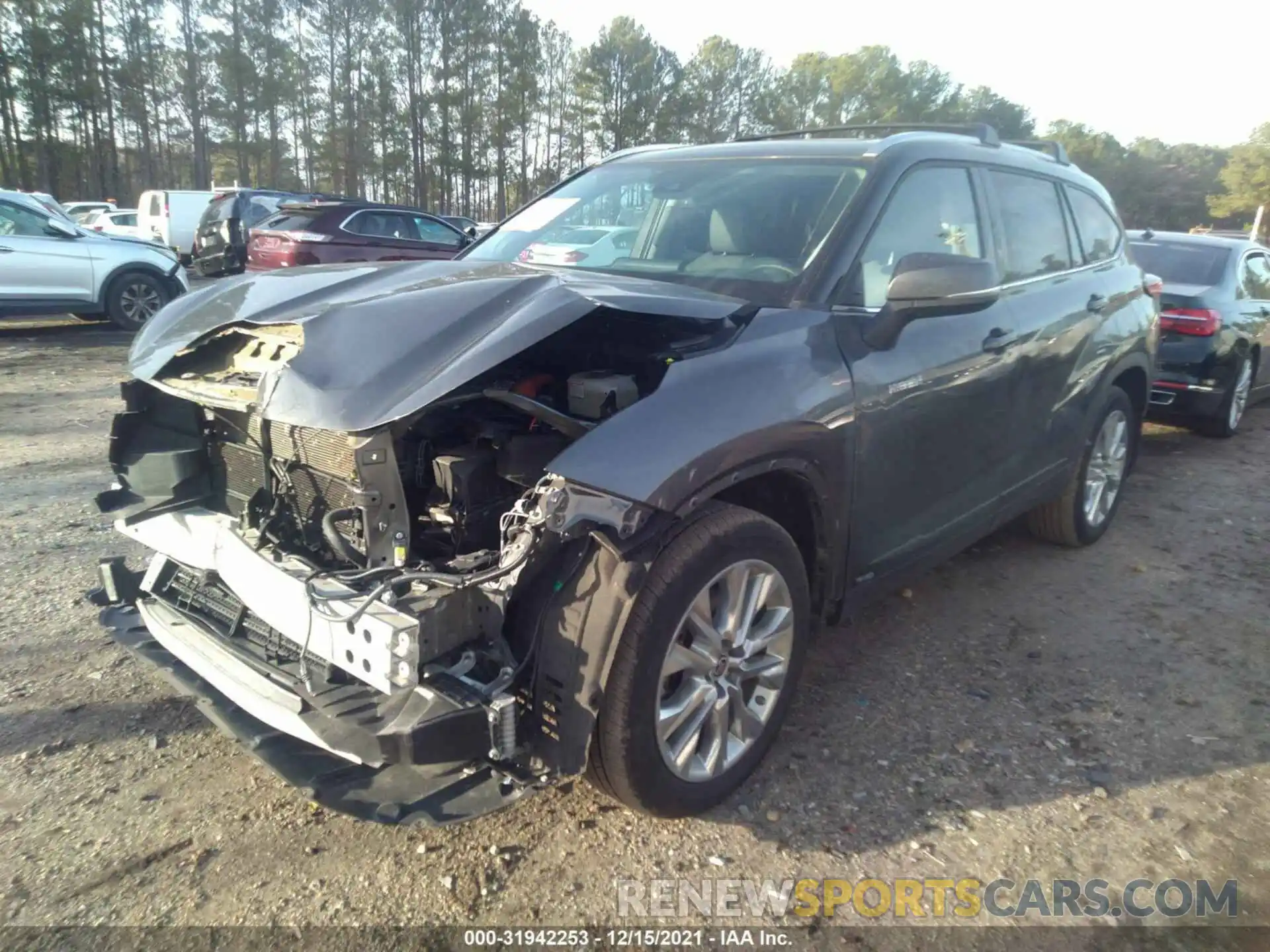 2 Photograph of a damaged car 5TDDBRCH2MS016155 TOYOTA HIGHLANDER 2021