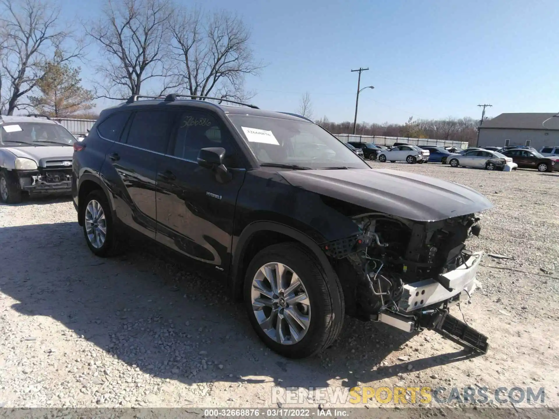 1 Photograph of a damaged car 5TDDBRCH2MS017998 TOYOTA HIGHLANDER 2021