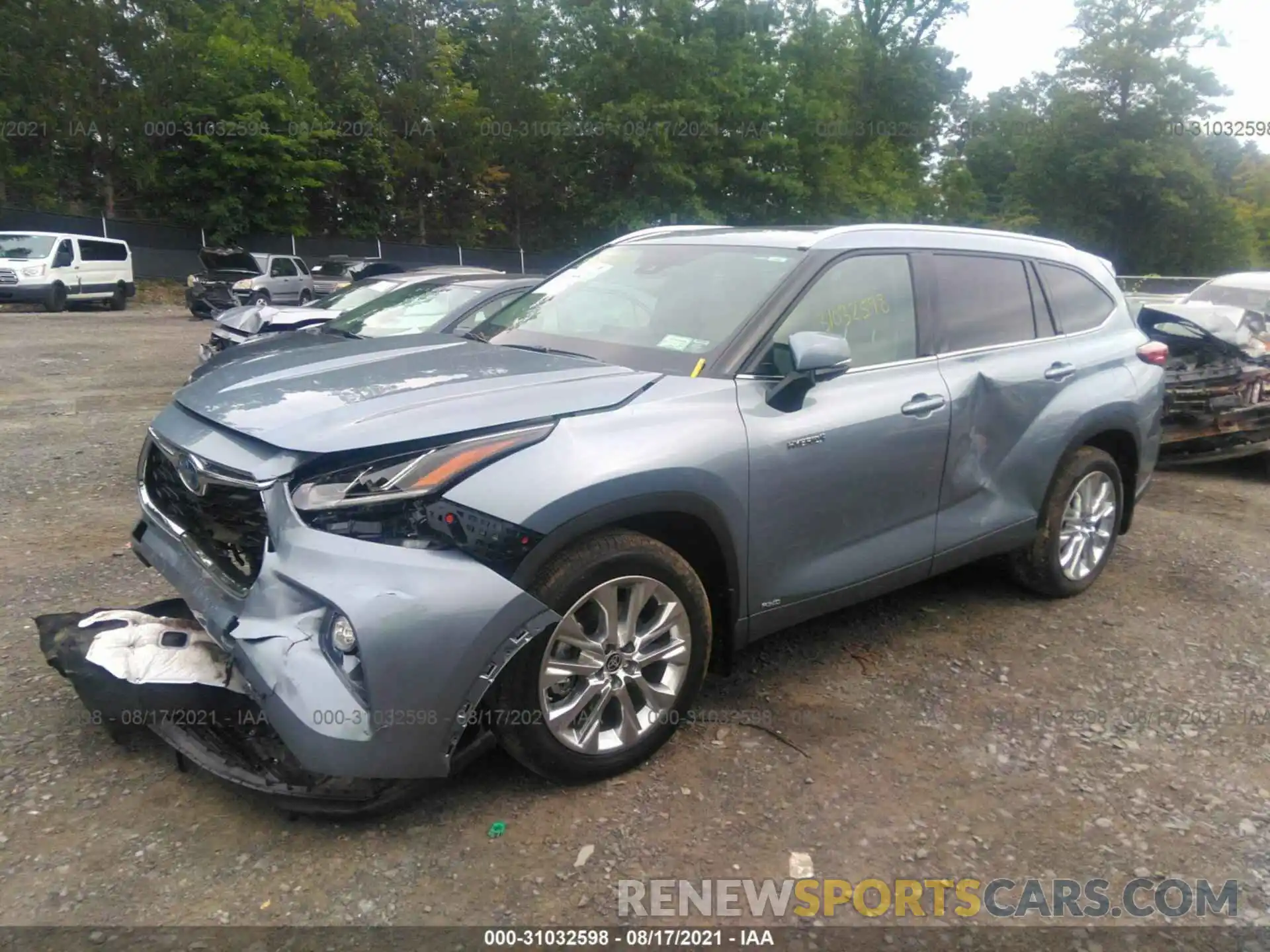 2 Photograph of a damaged car 5TDDBRCH2MS033800 TOYOTA HIGHLANDER 2021