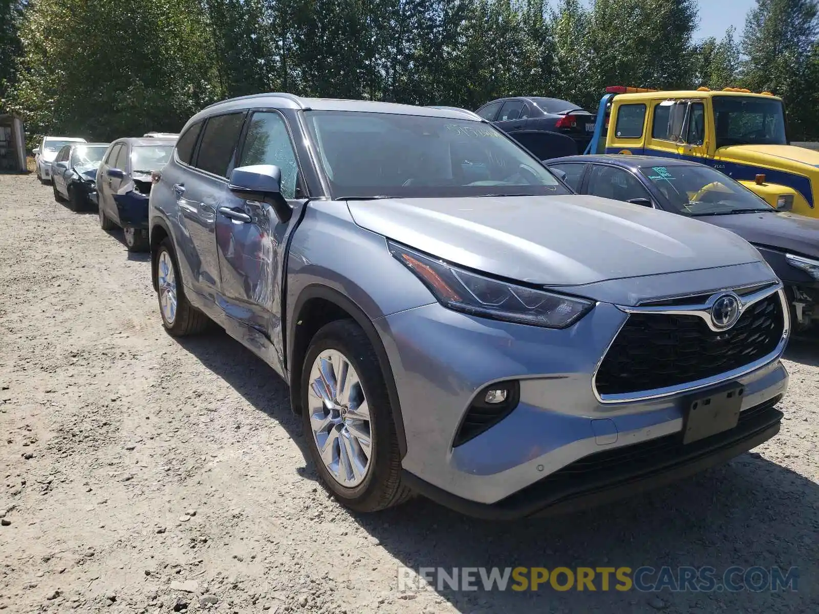 1 Photograph of a damaged car 5TDDBRCH3MS048628 TOYOTA HIGHLANDER 2021