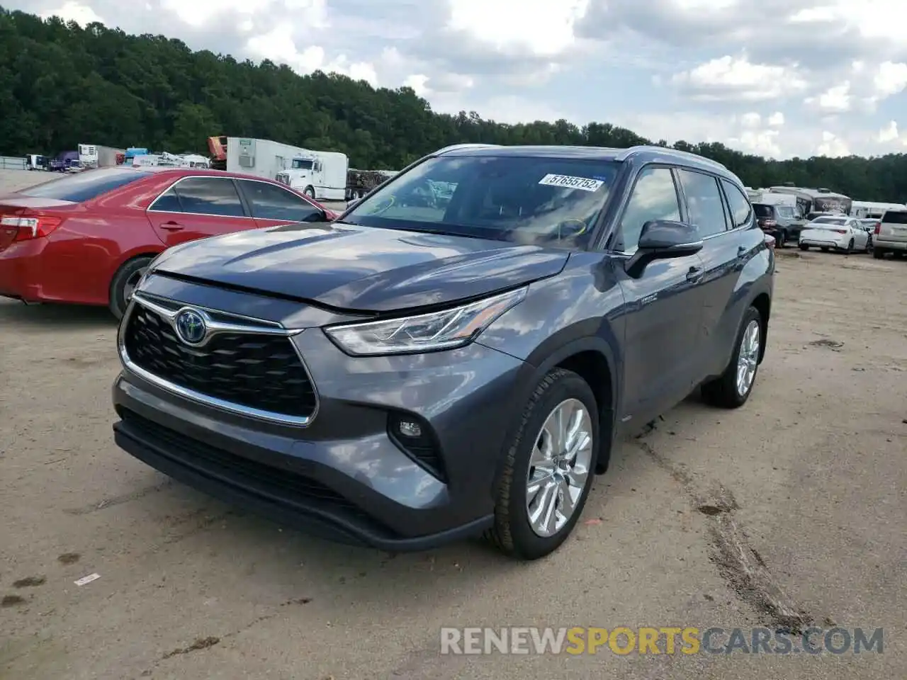 2 Photograph of a damaged car 5TDDBRCH4MS527351 TOYOTA HIGHLANDER 2021