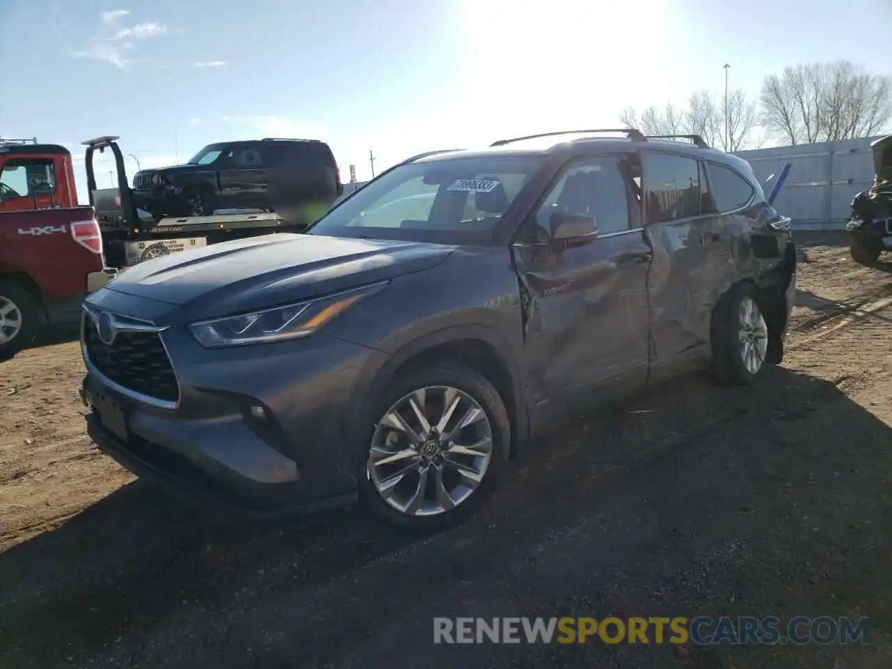 1 Photograph of a damaged car 5TDDBRCH5MS530484 TOYOTA HIGHLANDER 2021