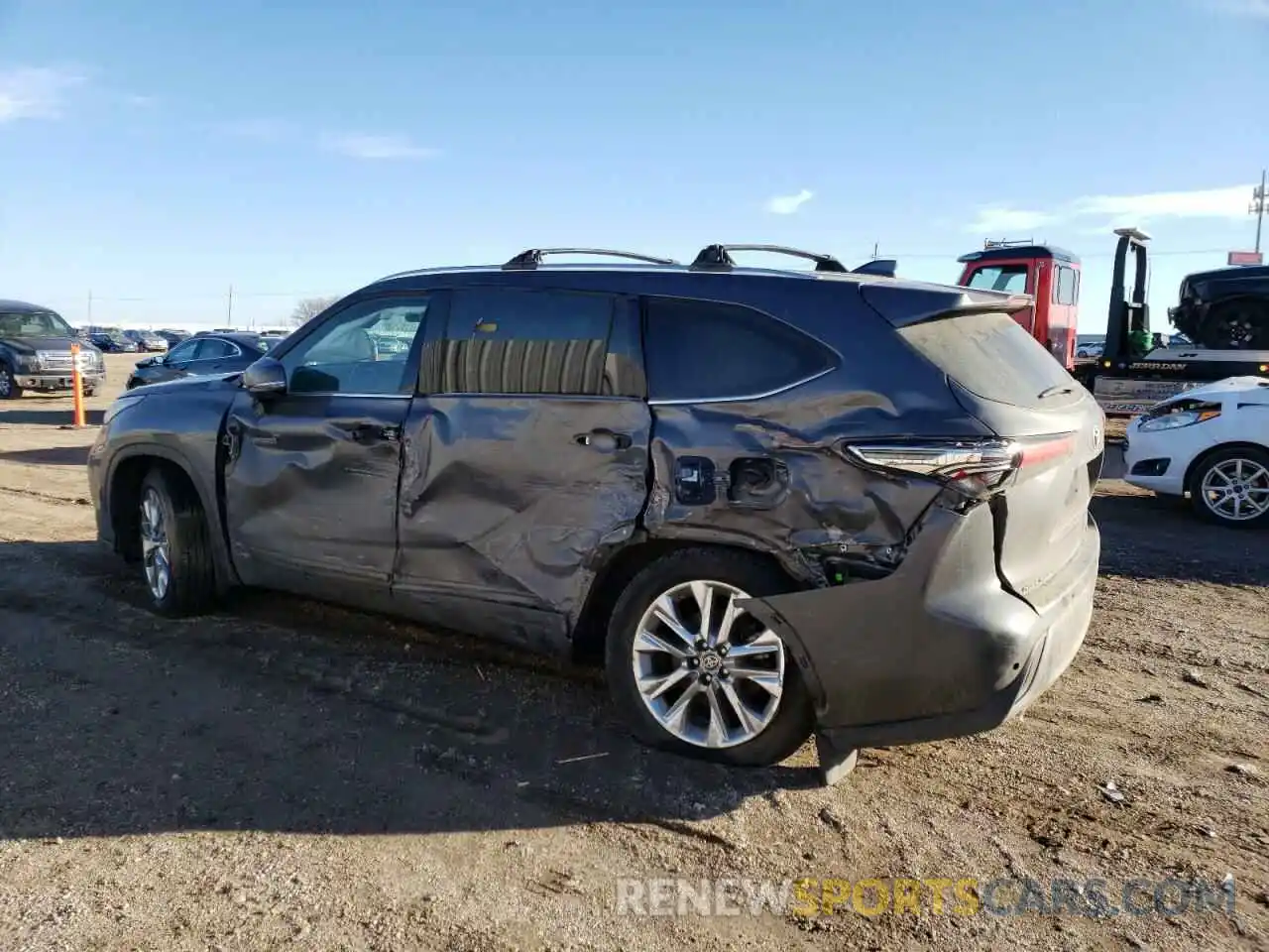 2 Photograph of a damaged car 5TDDBRCH5MS530484 TOYOTA HIGHLANDER 2021