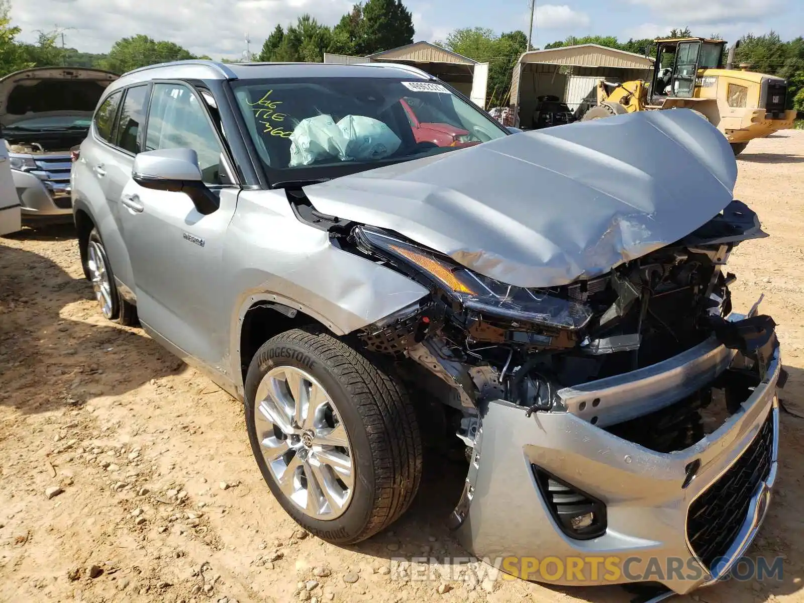 1 Photograph of a damaged car 5TDDBRCH6MS021648 TOYOTA HIGHLANDER 2021