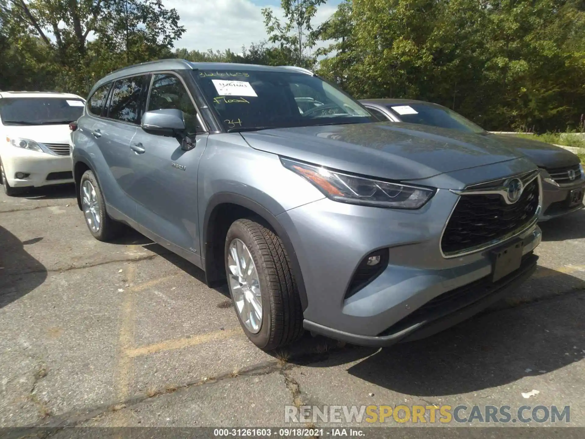 1 Photograph of a damaged car 5TDDBRCH6MS028213 TOYOTA HIGHLANDER 2021