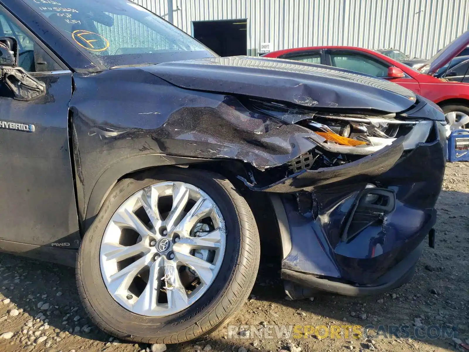 9 Photograph of a damaged car 5TDDBRCH7MS026342 TOYOTA HIGHLANDER 2021