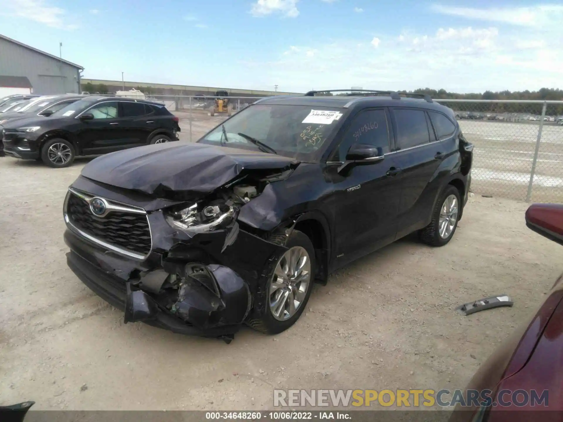 2 Photograph of a damaged car 5TDDBRCH7MS532270 TOYOTA HIGHLANDER 2021