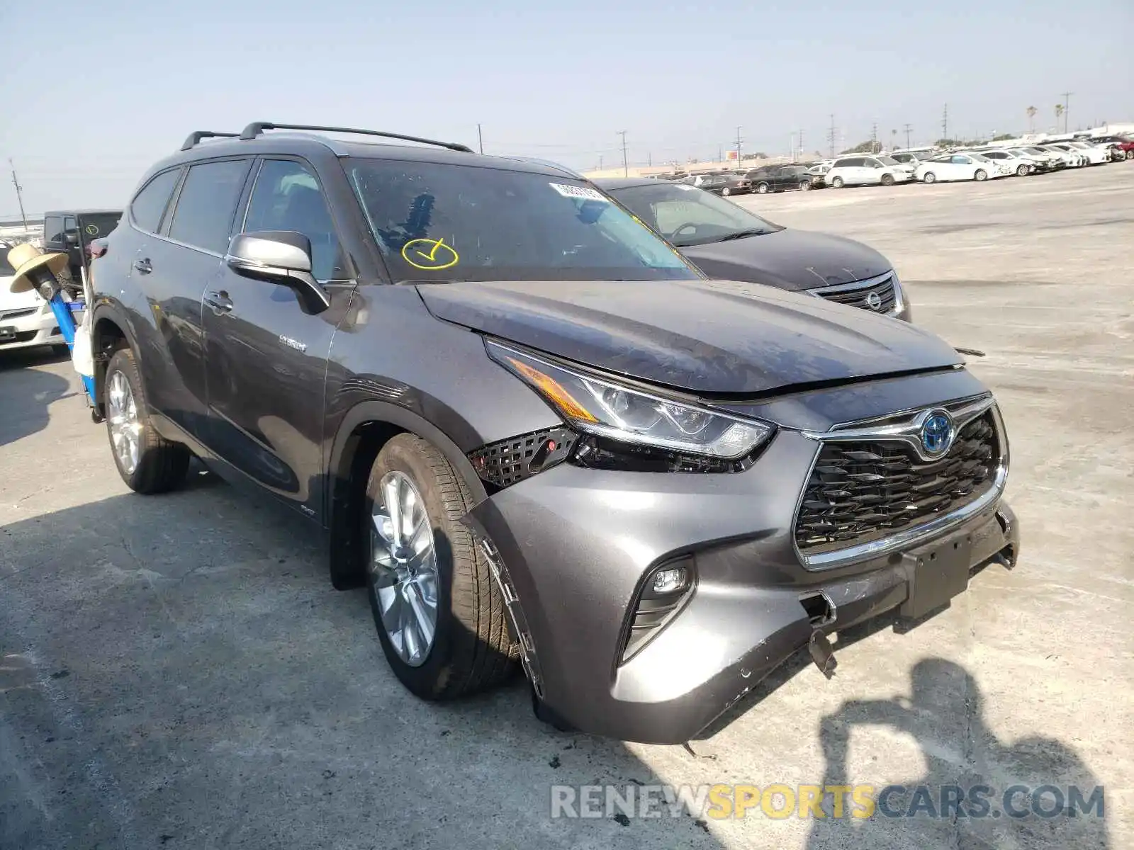 1 Photograph of a damaged car 5TDDBRCH8MS052092 TOYOTA HIGHLANDER 2021