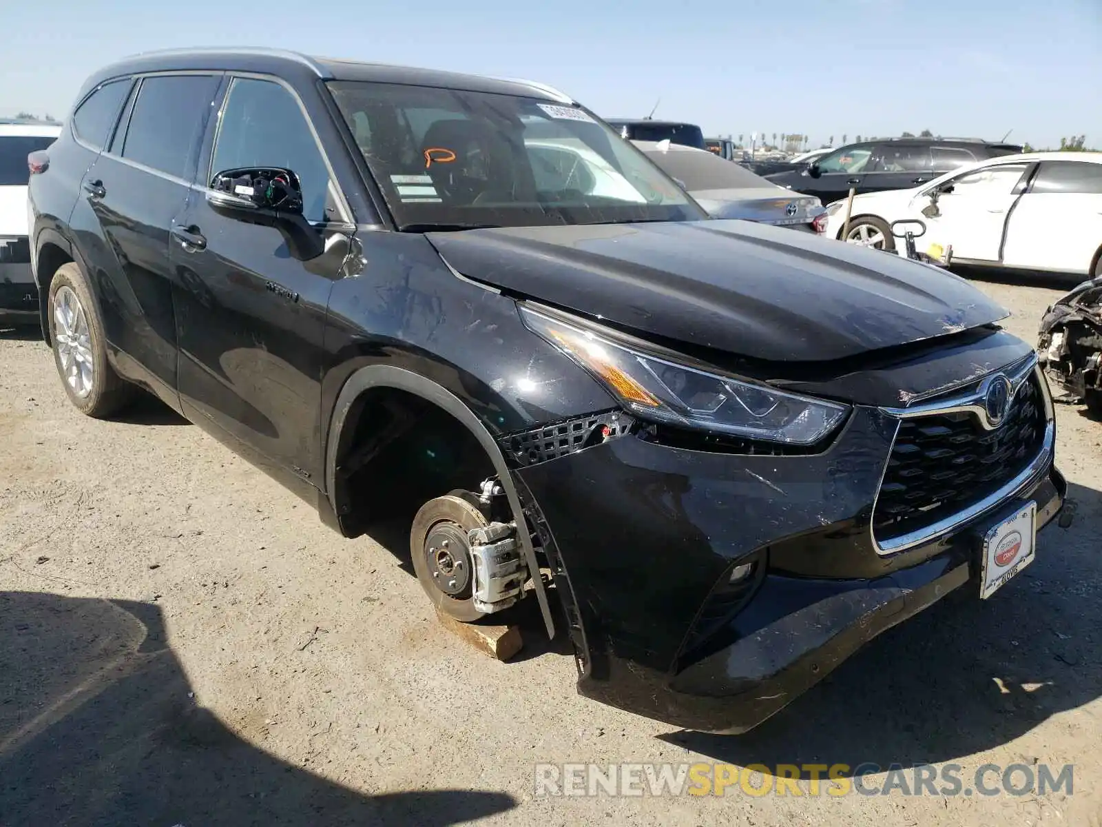 1 Photograph of a damaged car 5TDDBRCHXMS035939 TOYOTA HIGHLANDER 2021