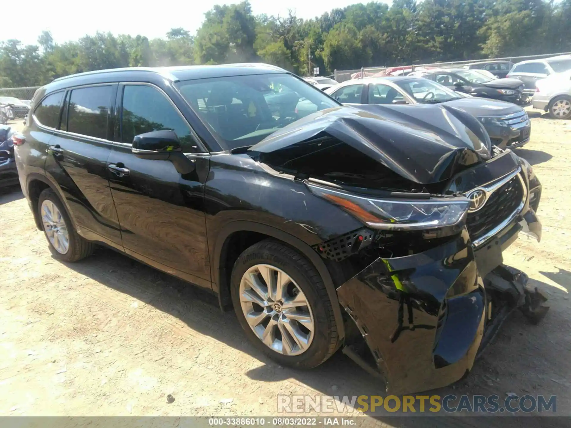 1 Photograph of a damaged car 5TDDZRBH0MS093054 TOYOTA HIGHLANDER 2021