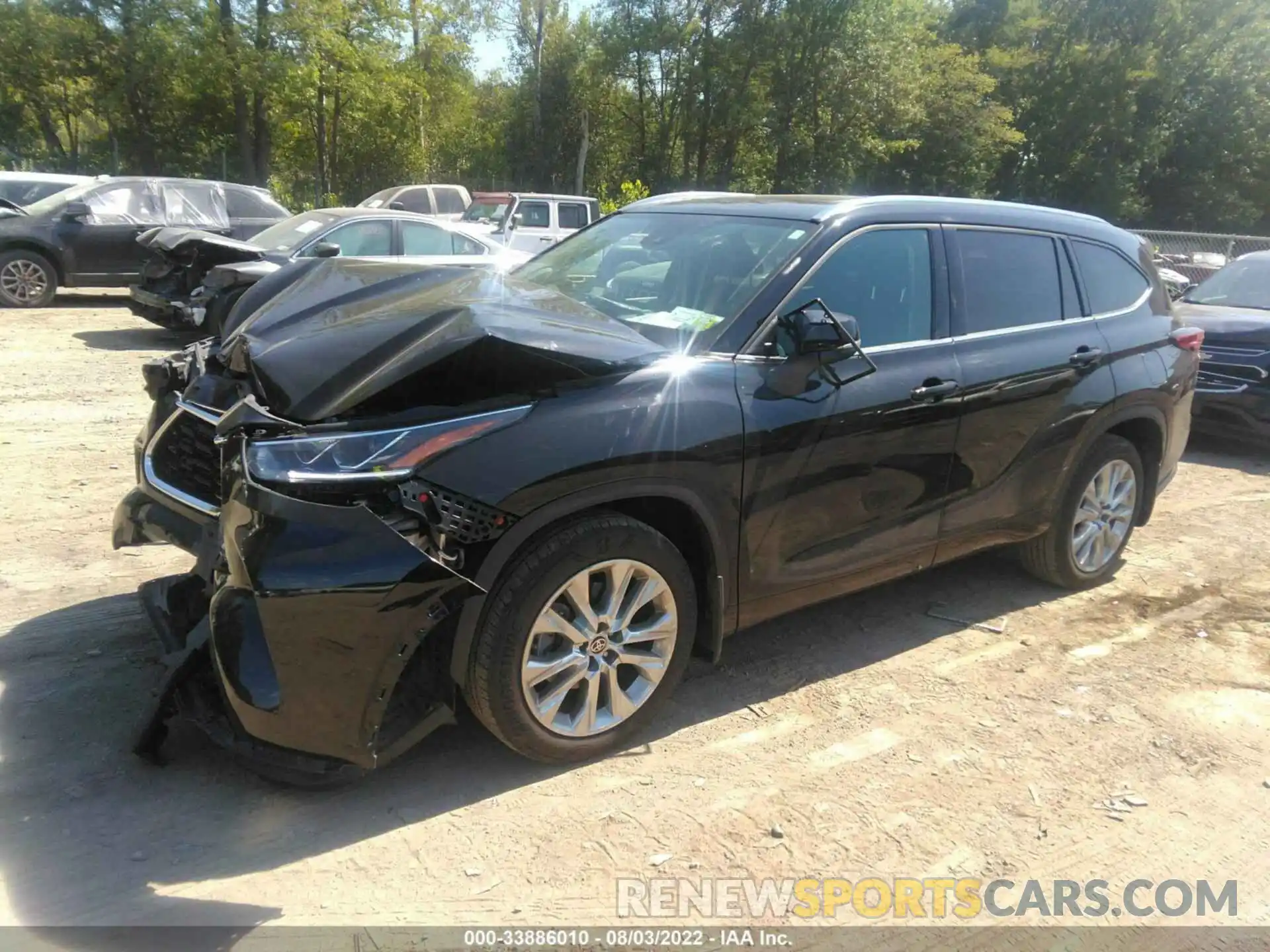 2 Photograph of a damaged car 5TDDZRBH0MS093054 TOYOTA HIGHLANDER 2021