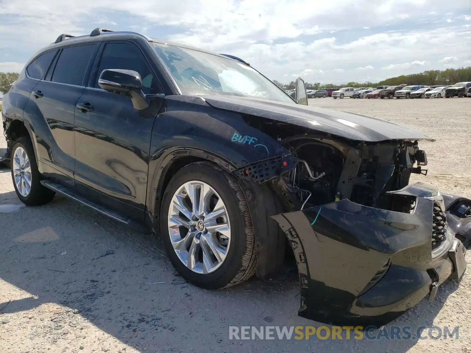 1 Photograph of a damaged car 5TDDZRBH0MS526758 TOYOTA HIGHLANDER 2021