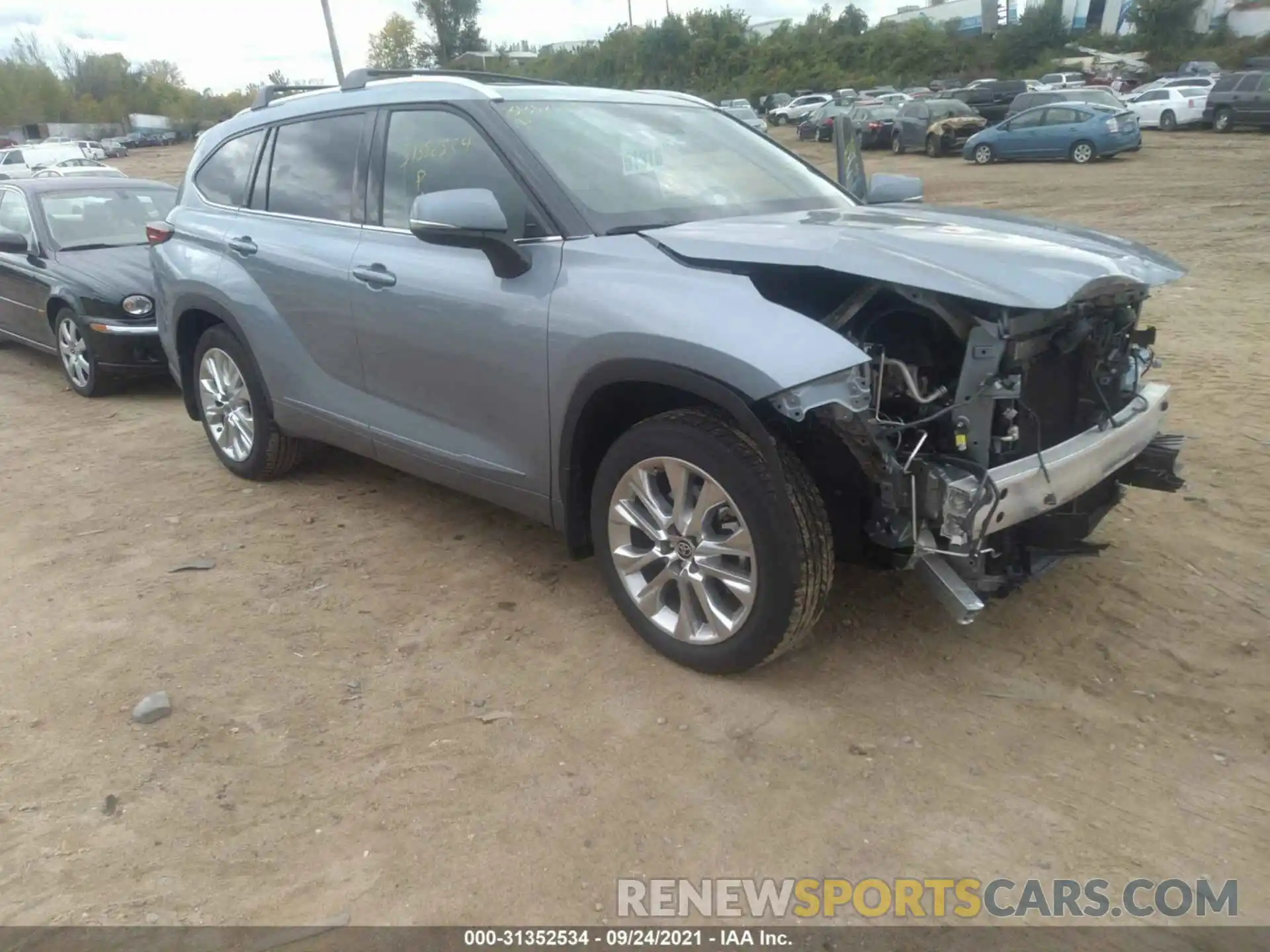 1 Photograph of a damaged car 5TDDZRBH1MS097498 TOYOTA HIGHLANDER 2021