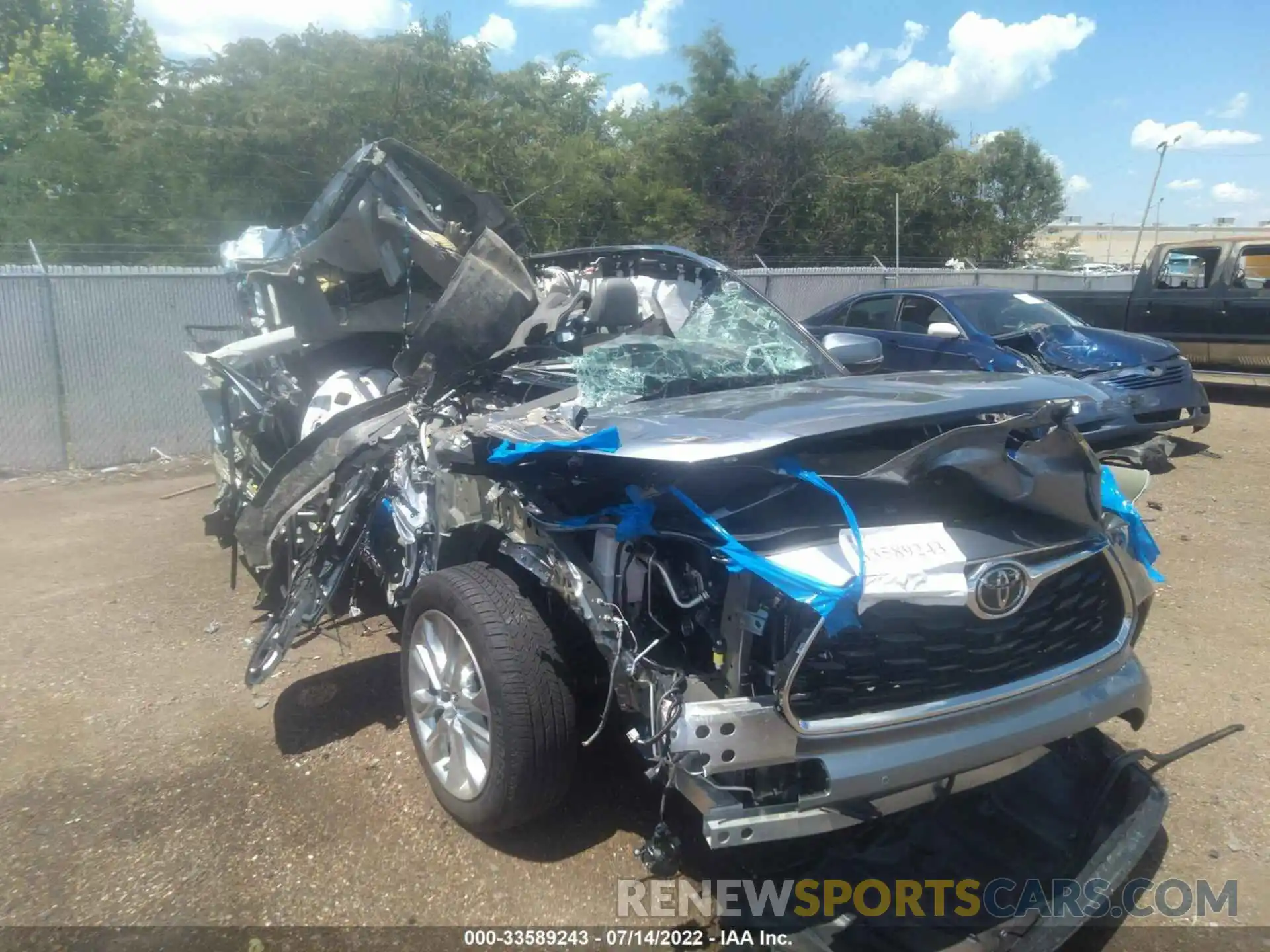 6 Photograph of a damaged car 5TDDZRBH1MS146683 TOYOTA HIGHLANDER 2021