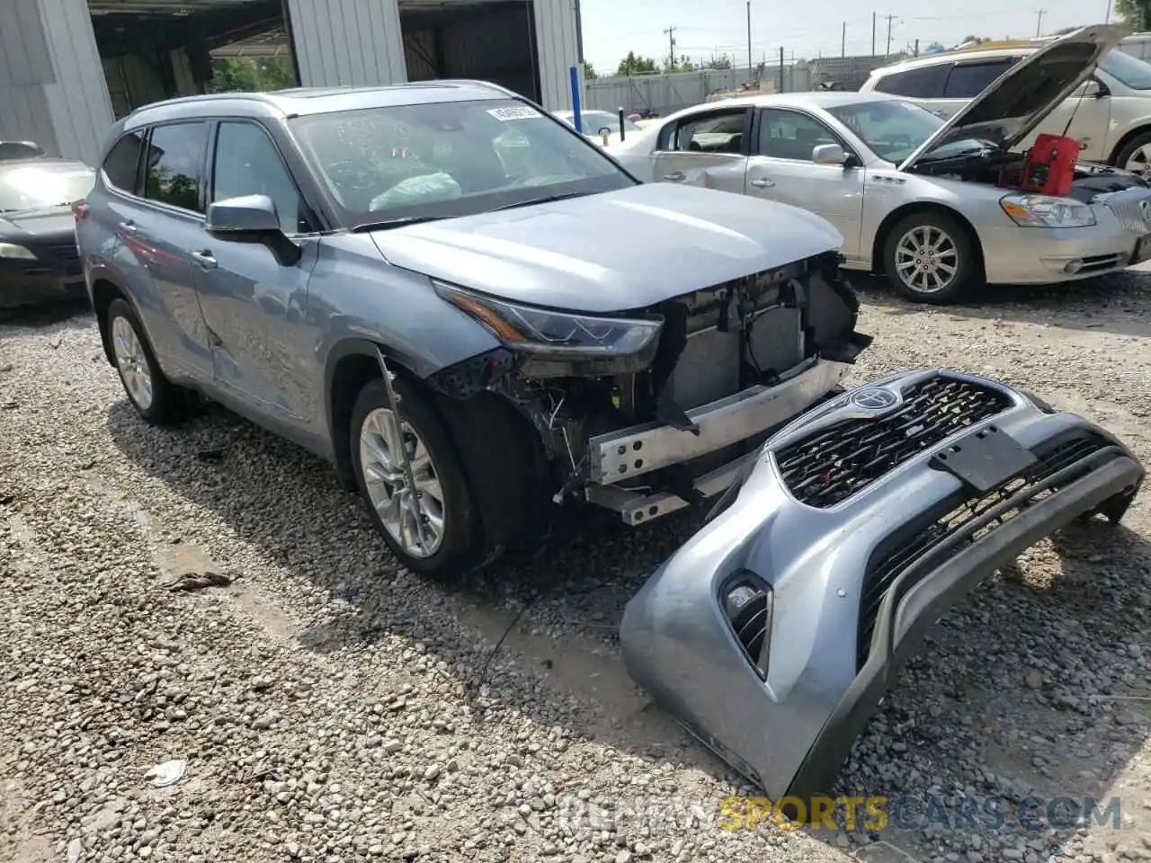 1 Photograph of a damaged car 5TDDZRBH1MS147378 TOYOTA HIGHLANDER 2021