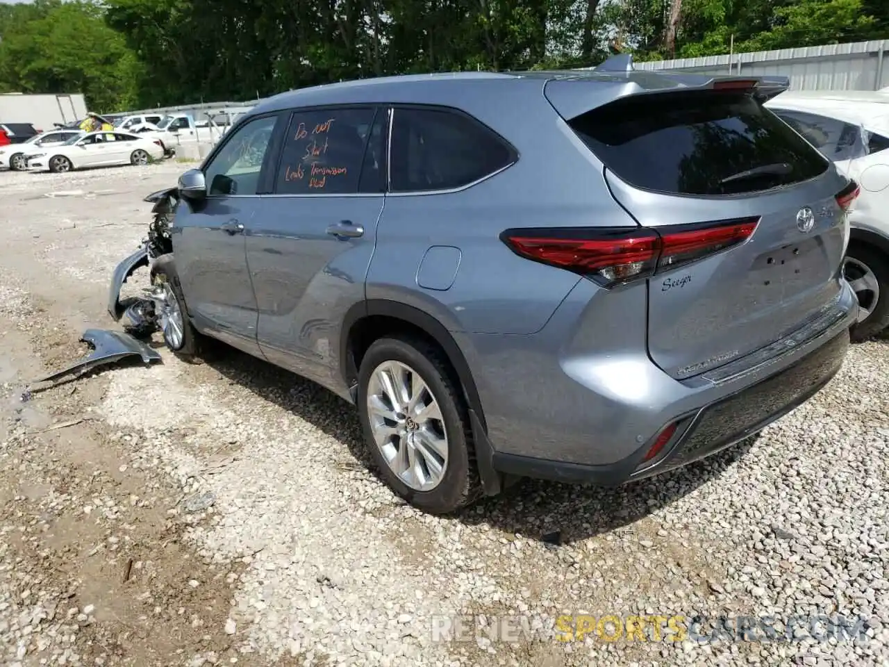 3 Photograph of a damaged car 5TDDZRBH1MS147378 TOYOTA HIGHLANDER 2021