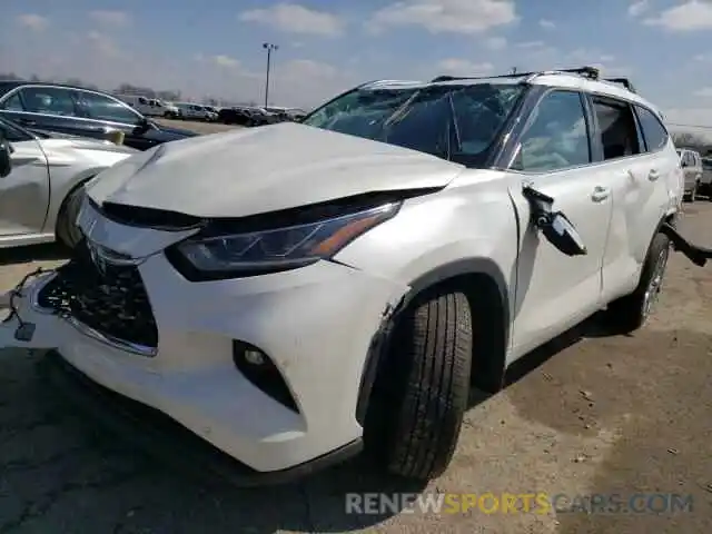 2 Photograph of a damaged car 5TDDZRBH1MS529569 TOYOTA HIGHLANDER 2021