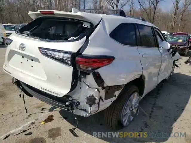 4 Photograph of a damaged car 5TDDZRBH1MS529569 TOYOTA HIGHLANDER 2021