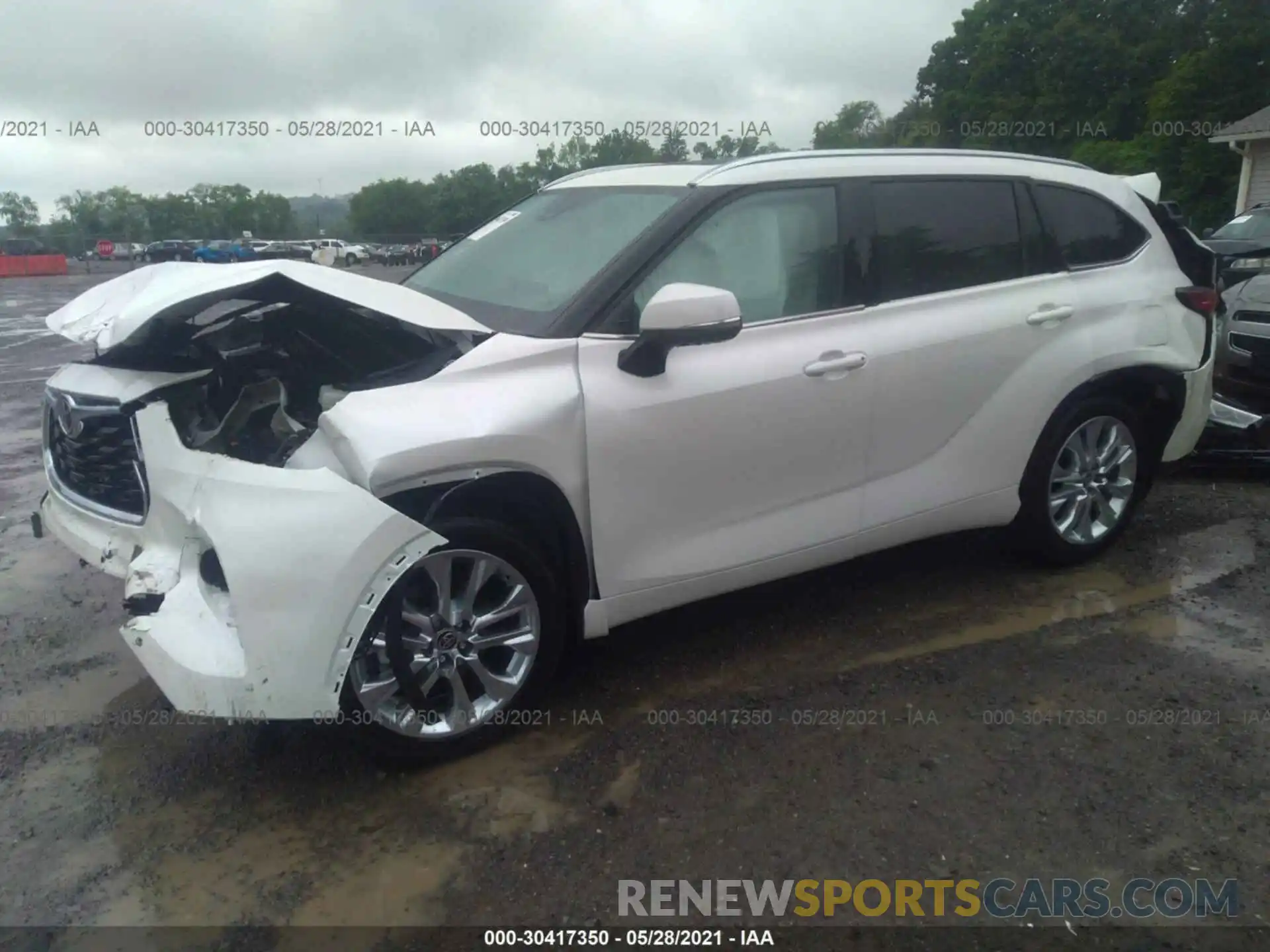 2 Photograph of a damaged car 5TDDZRBH1MS538143 TOYOTA HIGHLANDER 2021