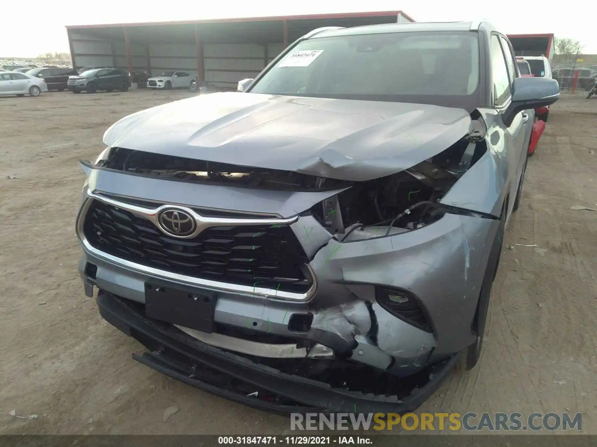 6 Photograph of a damaged car 5TDDZRBH2MS098174 TOYOTA HIGHLANDER 2021