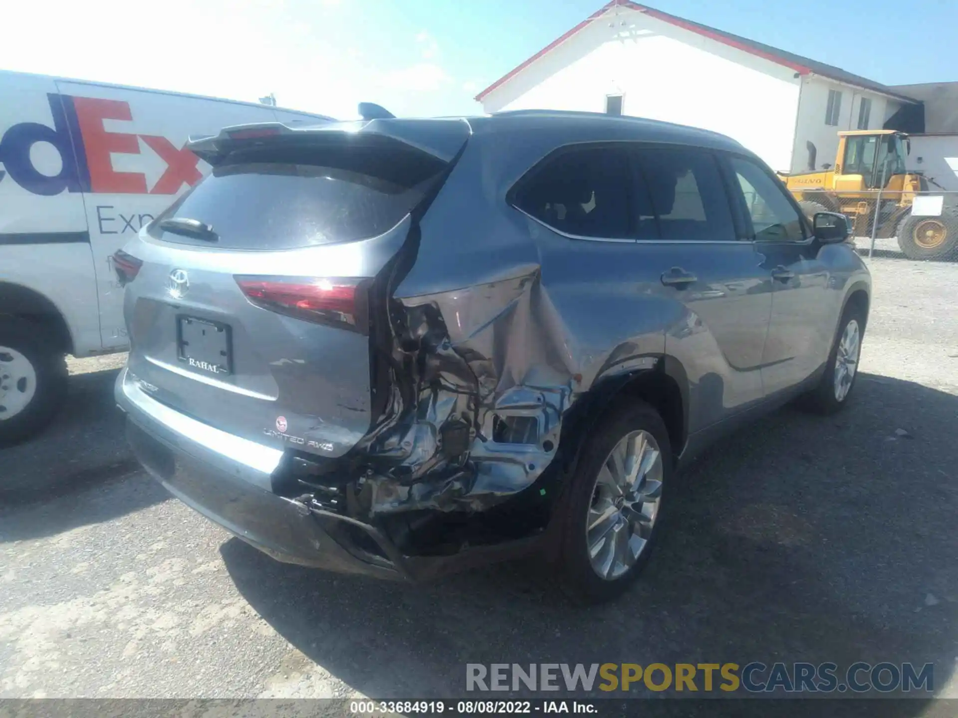 4 Photograph of a damaged car 5TDDZRBH2MS142089 TOYOTA HIGHLANDER 2021