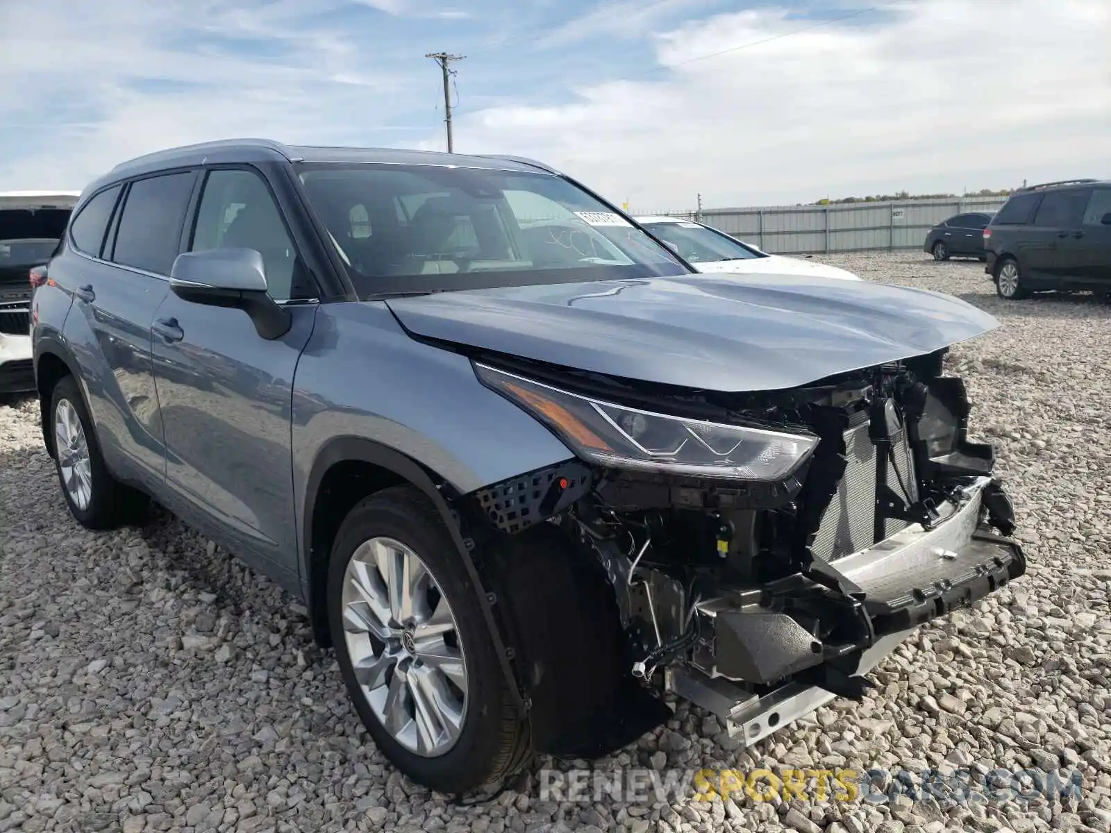 1 Photograph of a damaged car 5TDDZRBH2MS146126 TOYOTA HIGHLANDER 2021