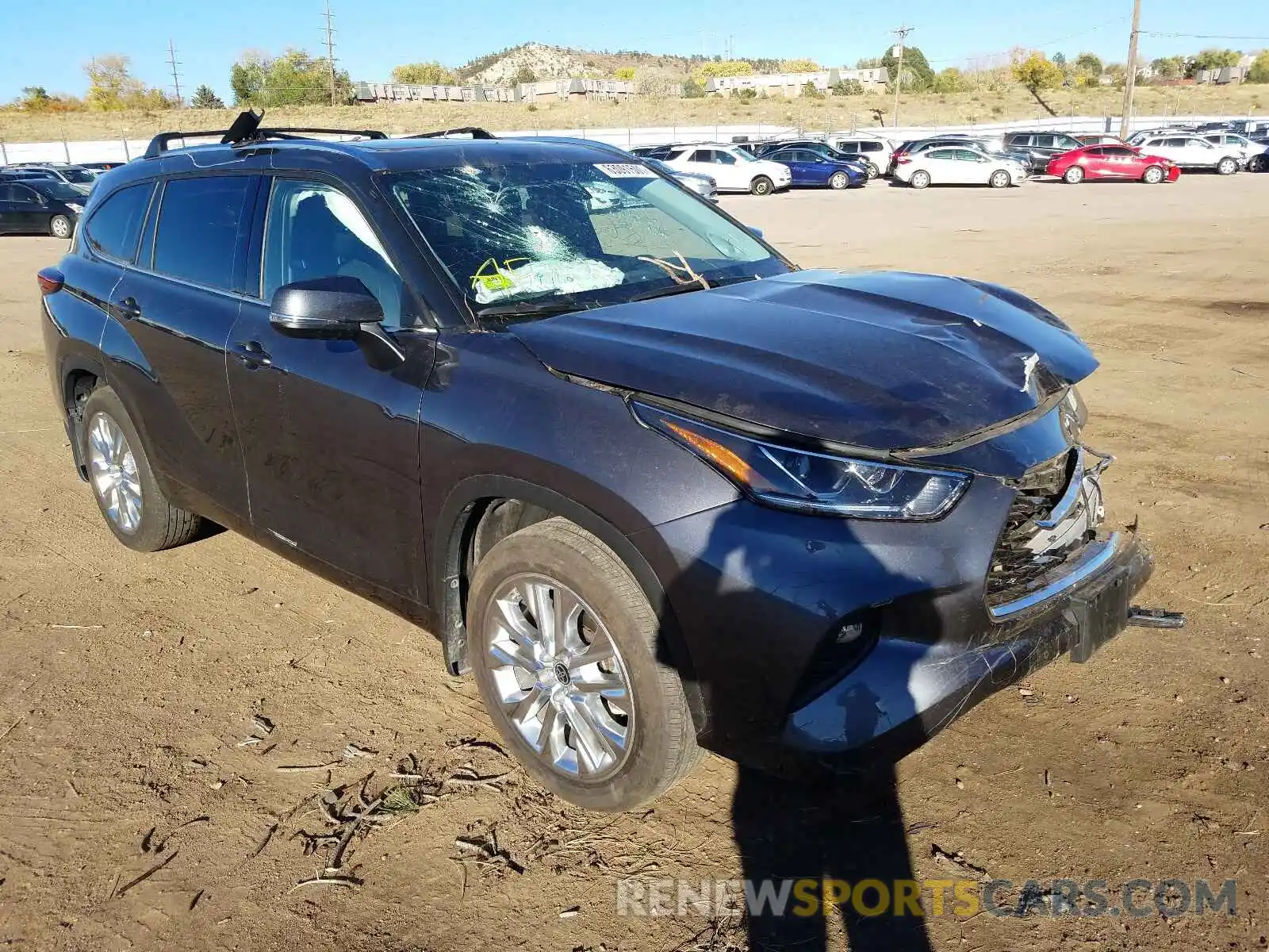 1 Photograph of a damaged car 5TDDZRBH2MS535042 TOYOTA HIGHLANDER 2021