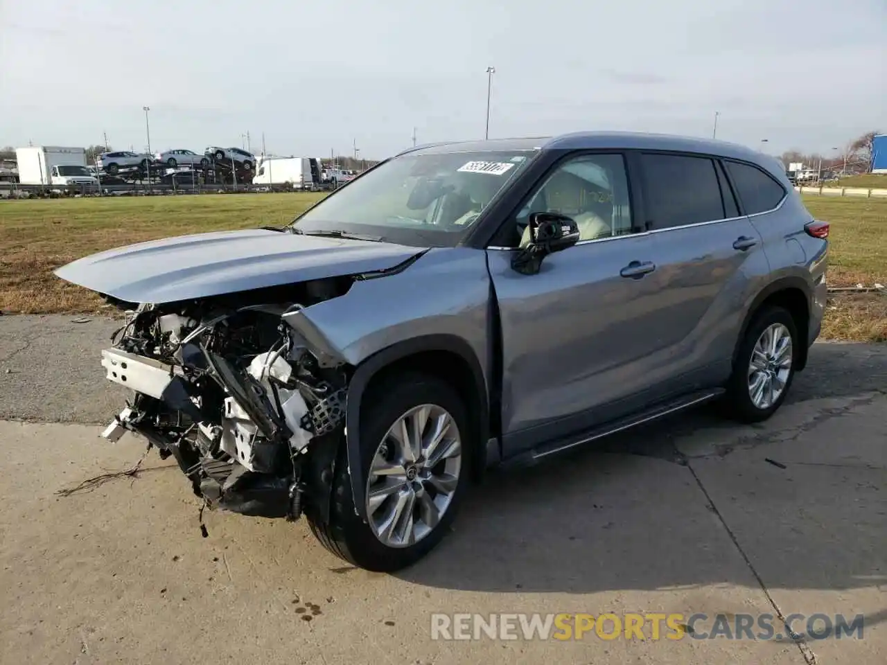 1 Photograph of a damaged car 5TDDZRBH3MS080430 TOYOTA HIGHLANDER 2021