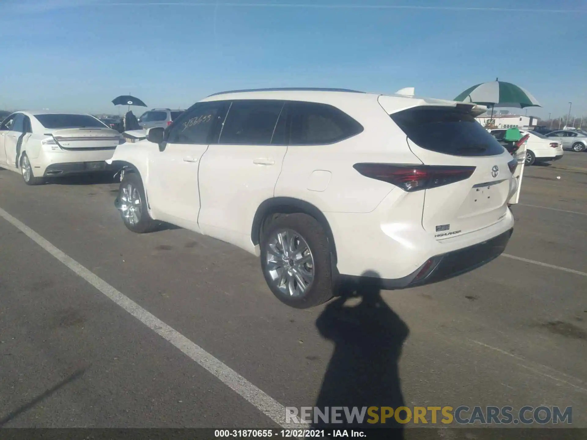 3 Photograph of a damaged car 5TDDZRBH3MS533073 TOYOTA HIGHLANDER 2021