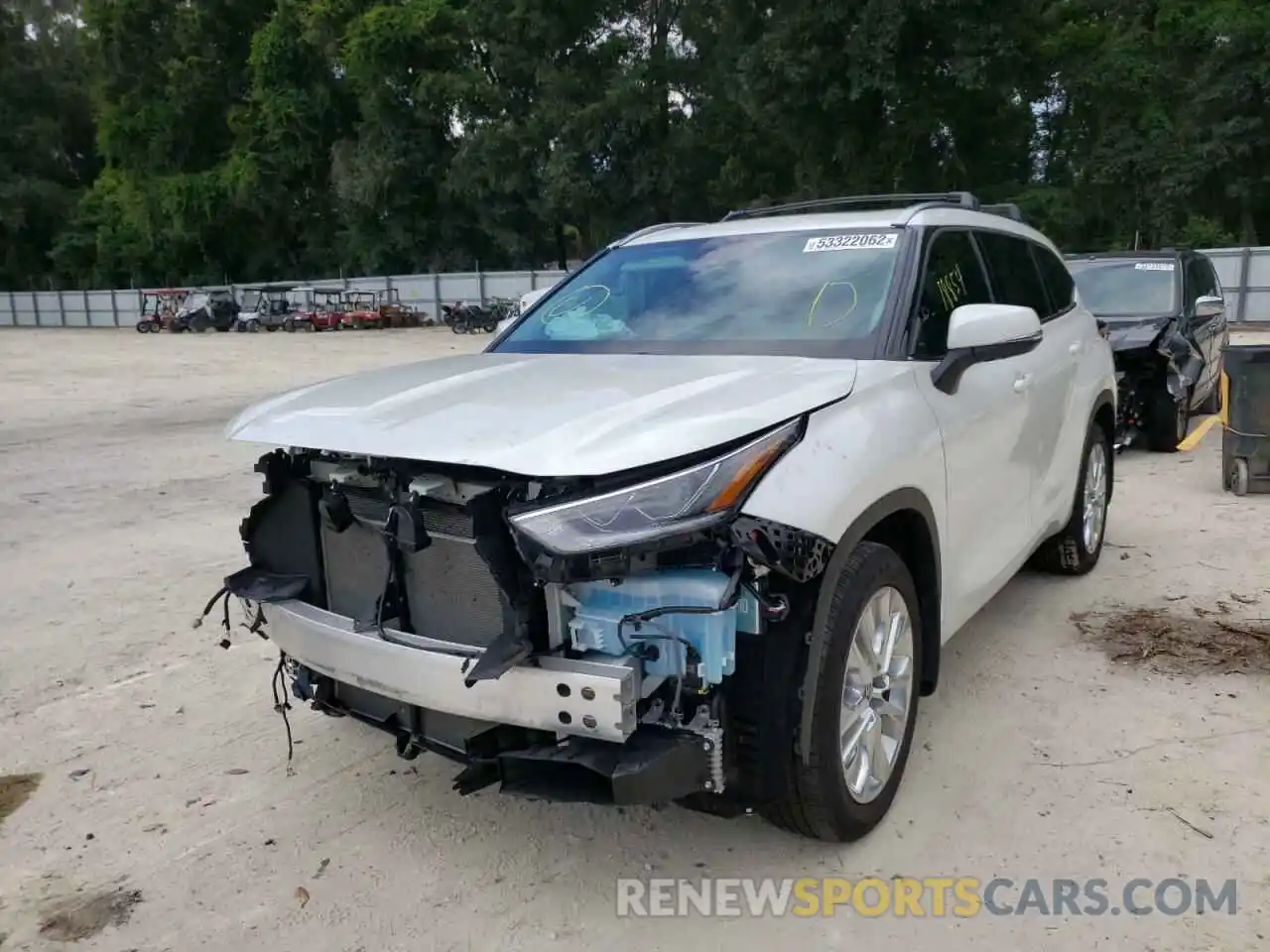 2 Photograph of a damaged car 5TDDZRBH3MS544400 TOYOTA HIGHLANDER 2021