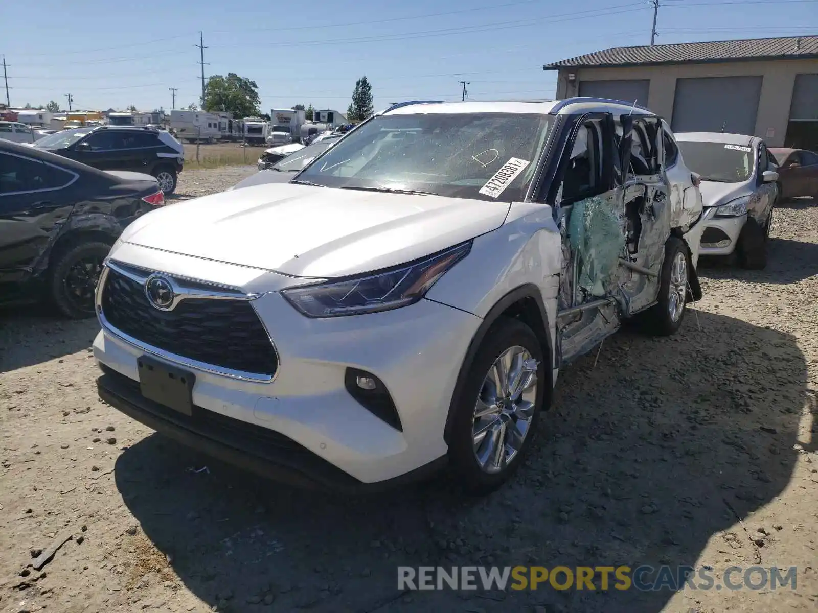 2 Photograph of a damaged car 5TDDZRBH4MS082008 TOYOTA HIGHLANDER 2021