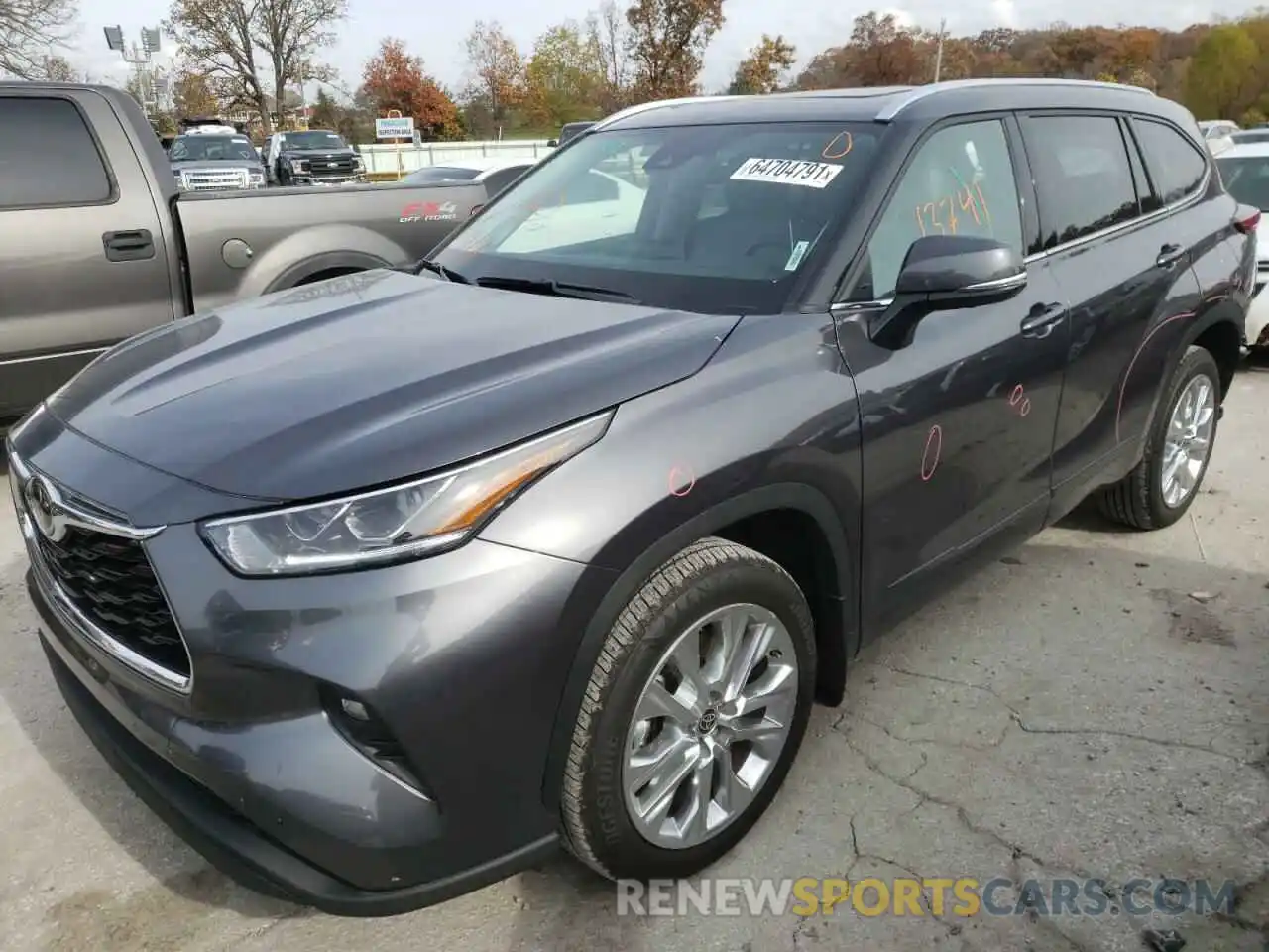 2 Photograph of a damaged car 5TDDZRBH5MS081336 TOYOTA HIGHLANDER 2021