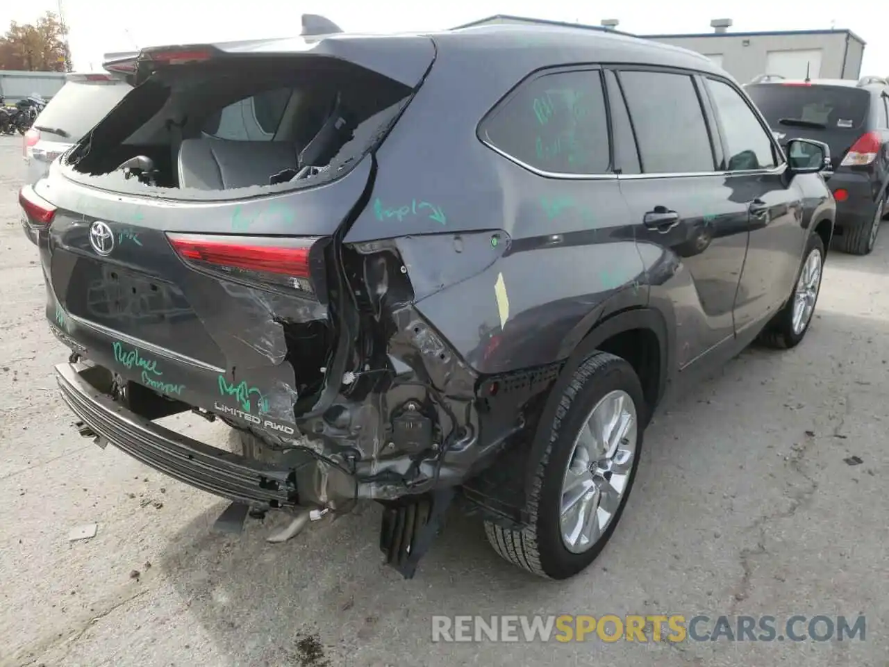 4 Фотография поврежденного автомобиля 5TDDZRBH5MS081336 TOYOTA HIGHLANDER 2021