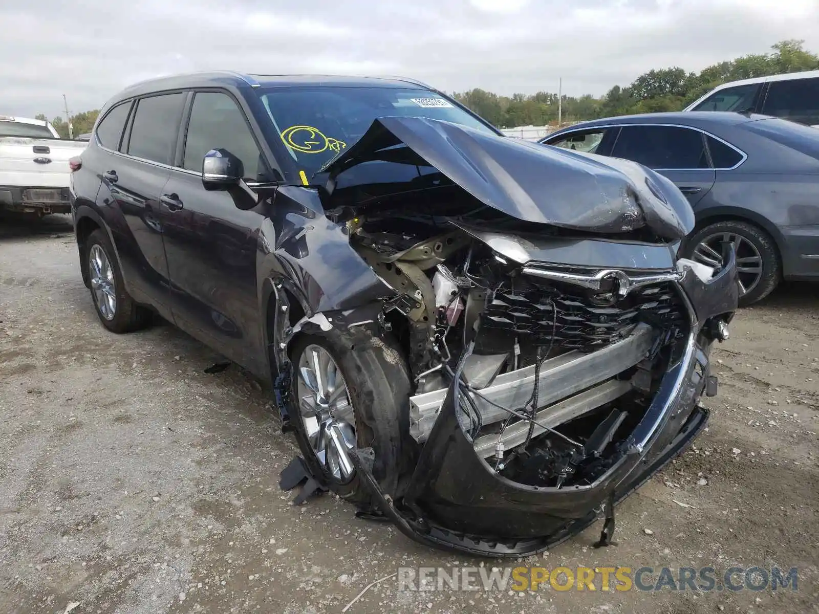 1 Photograph of a damaged car 5TDDZRBH5MS089923 TOYOTA HIGHLANDER 2021