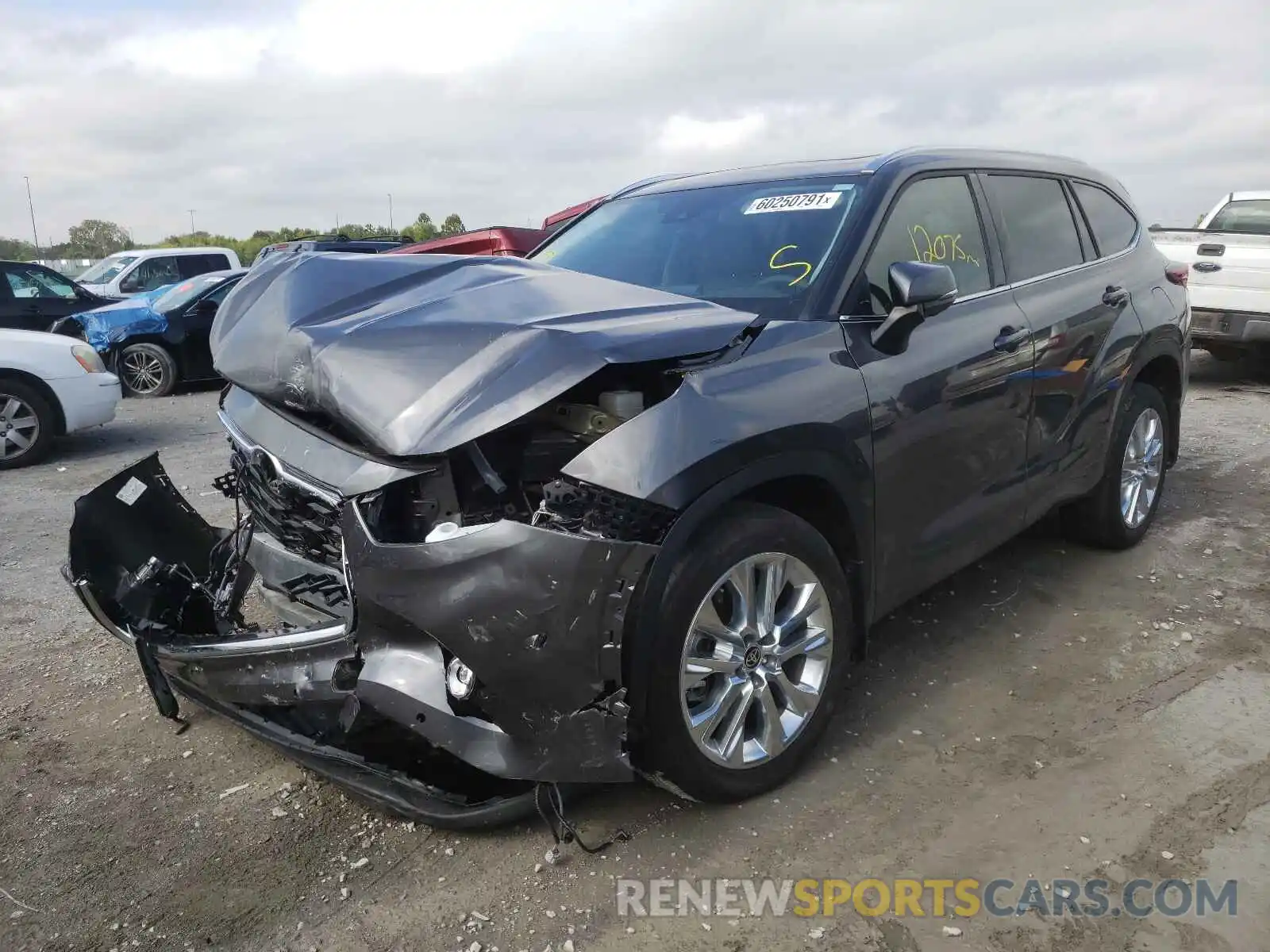 2 Photograph of a damaged car 5TDDZRBH5MS089923 TOYOTA HIGHLANDER 2021