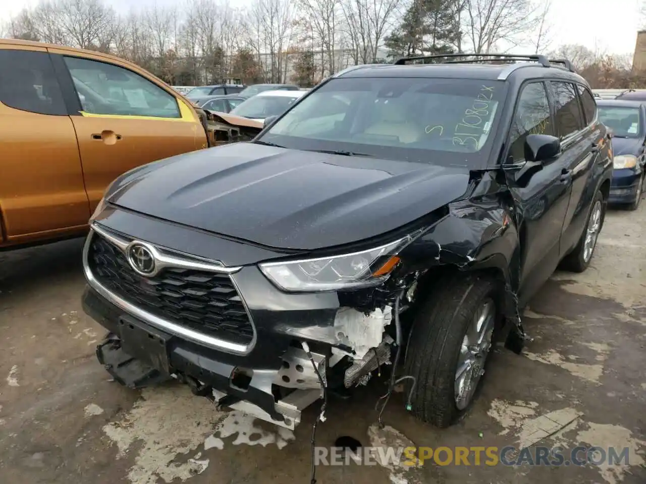 2 Photograph of a damaged car 5TDDZRBH5MS529302 TOYOTA HIGHLANDER 2021