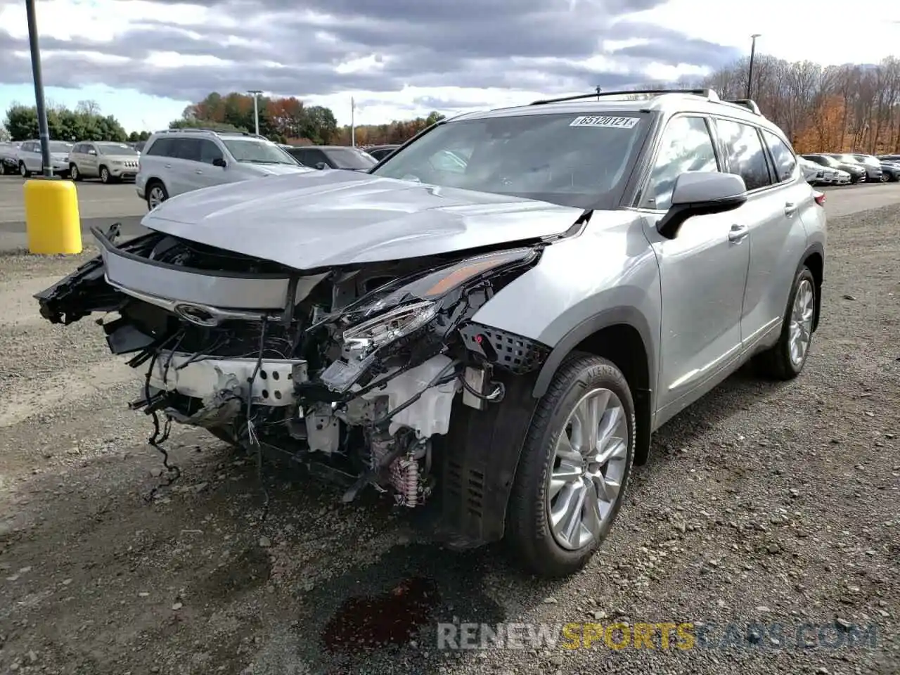 2 Photograph of a damaged car 5TDDZRBH5MS530465 TOYOTA HIGHLANDER 2021