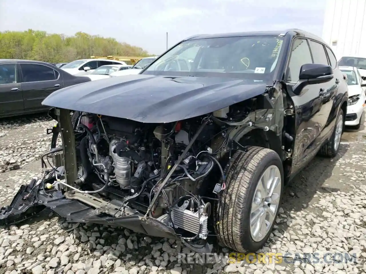 2 Photograph of a damaged car 5TDDZRBH6MS083810 TOYOTA HIGHLANDER 2021