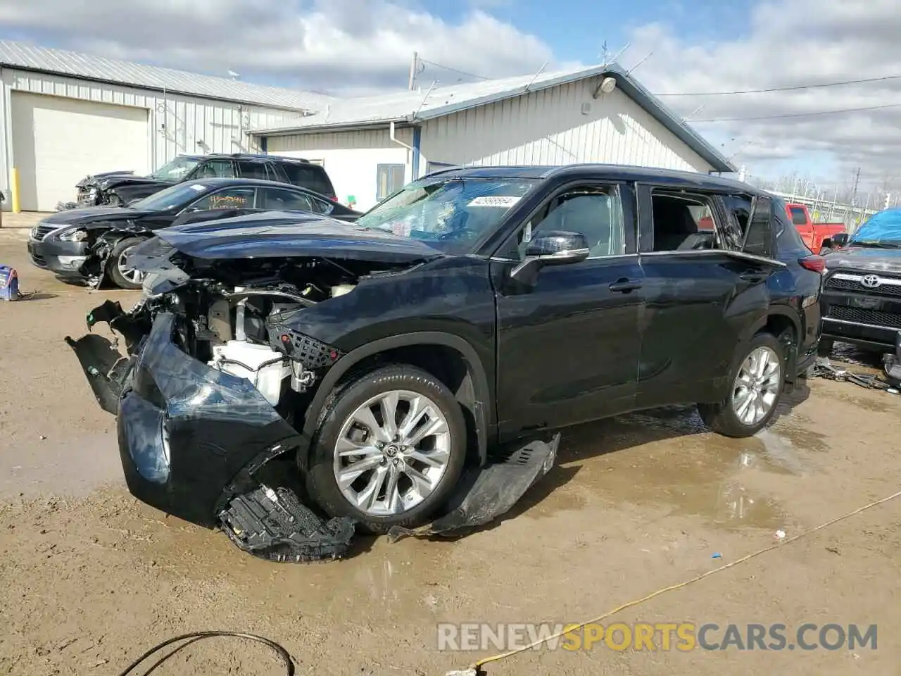 1 Photograph of a damaged car 5TDDZRBH6MS098565 TOYOTA HIGHLANDER 2021