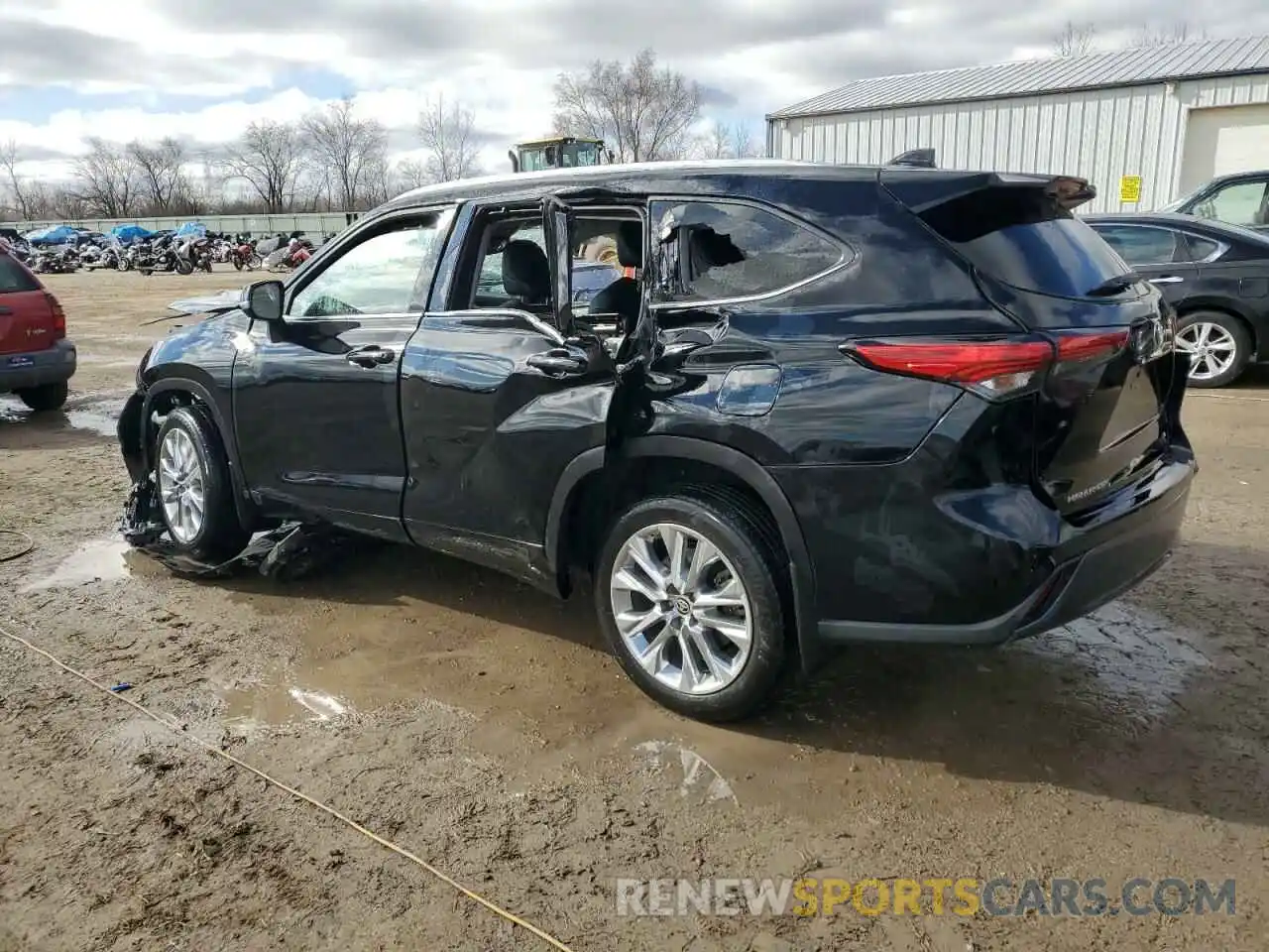 2 Photograph of a damaged car 5TDDZRBH6MS098565 TOYOTA HIGHLANDER 2021