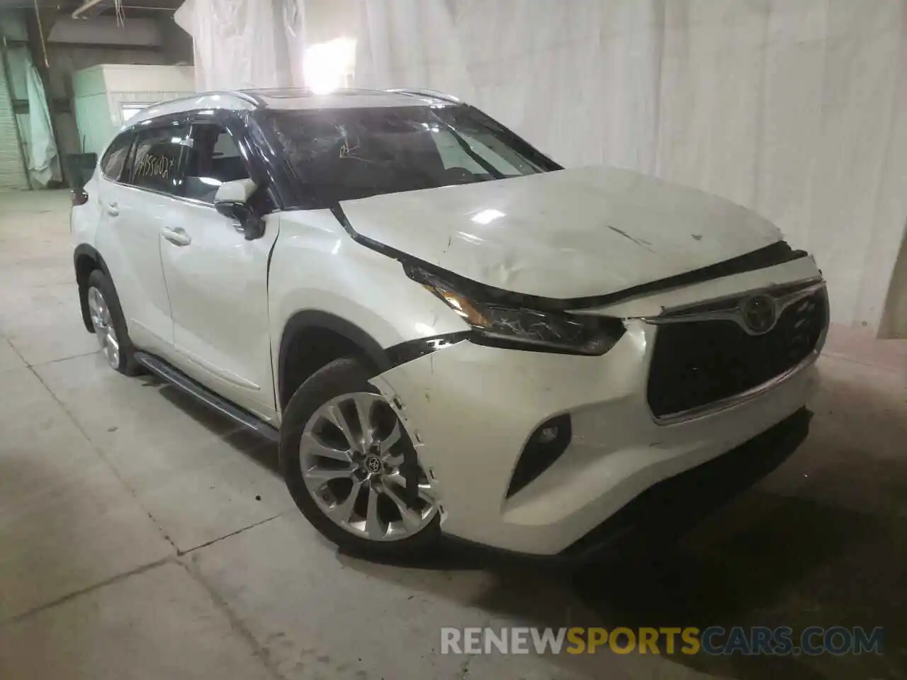 1 Photograph of a damaged car 5TDDZRBH6MS125246 TOYOTA HIGHLANDER 2021