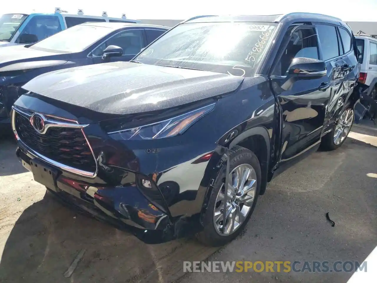 2 Photograph of a damaged car 5TDDZRBH6MS128535 TOYOTA HIGHLANDER 2021