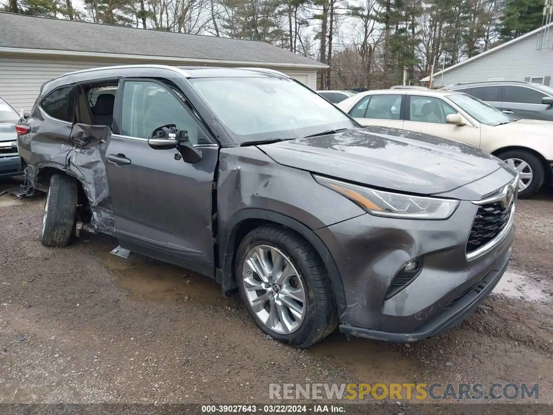 1 Photograph of a damaged car 5TDDZRBH6MS539093 TOYOTA HIGHLANDER 2021