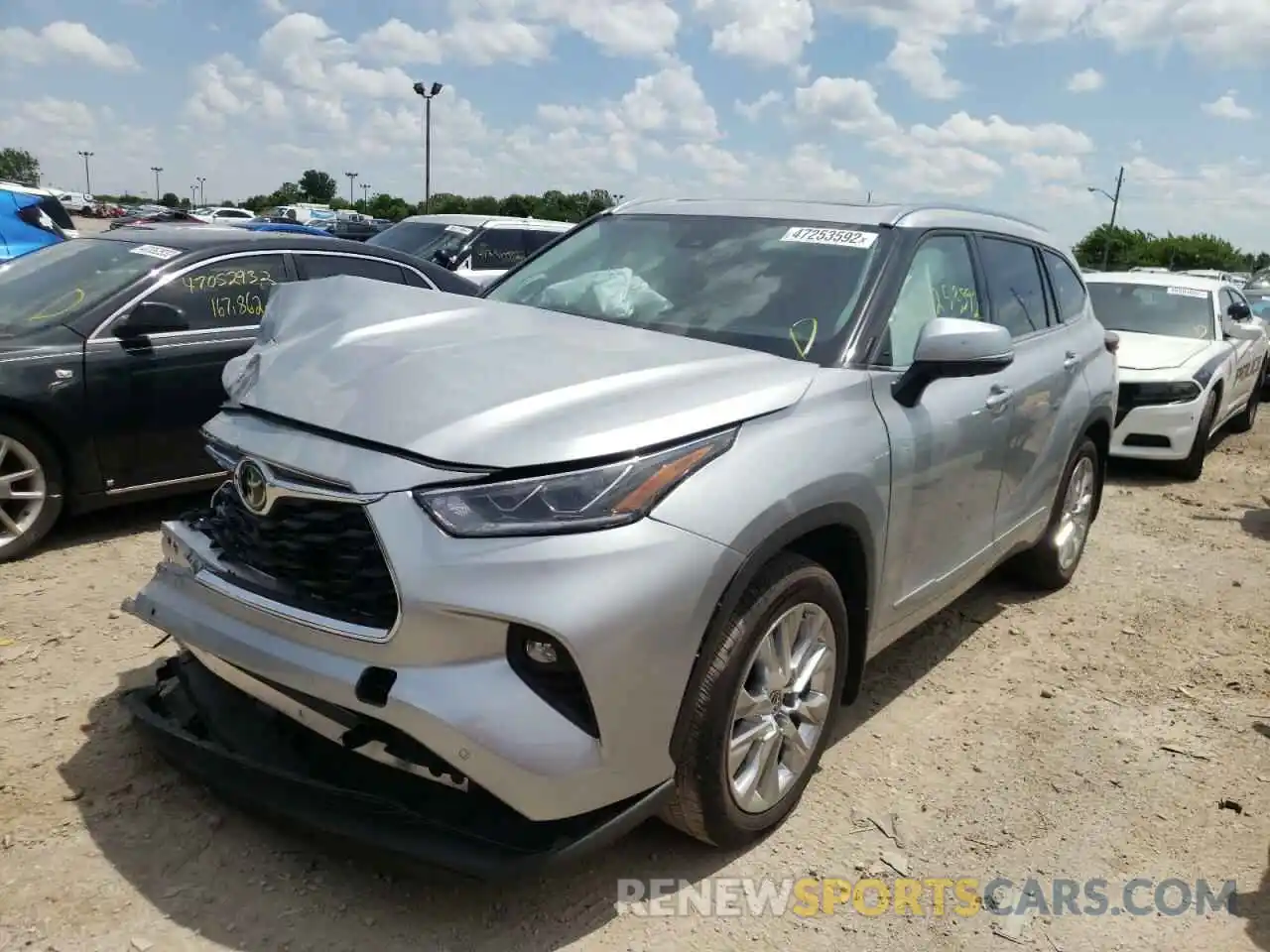 2 Photograph of a damaged car 5TDDZRBH6MS550093 TOYOTA HIGHLANDER 2021