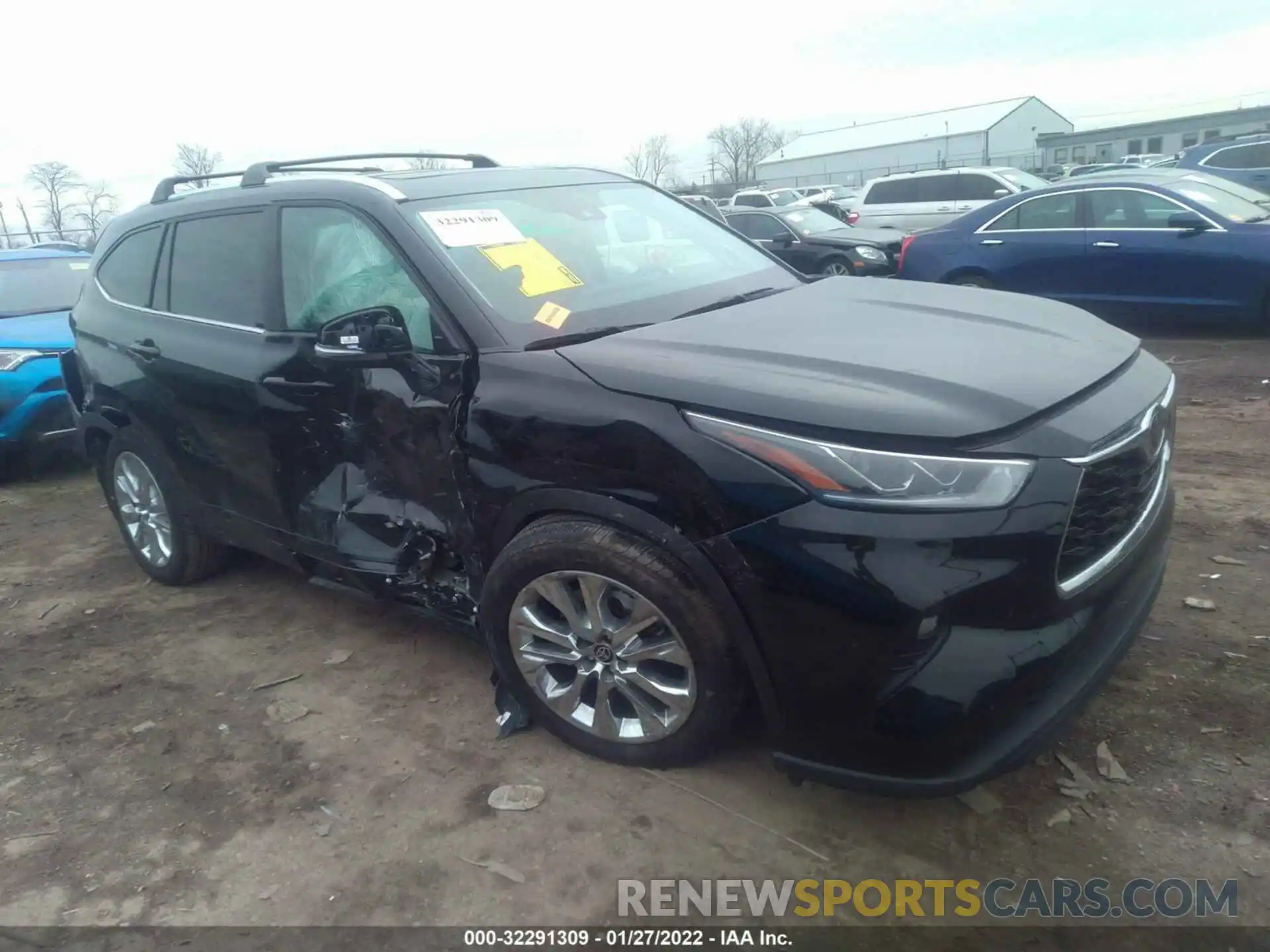 1 Photograph of a damaged car 5TDDZRBH6MS551289 TOYOTA HIGHLANDER 2021