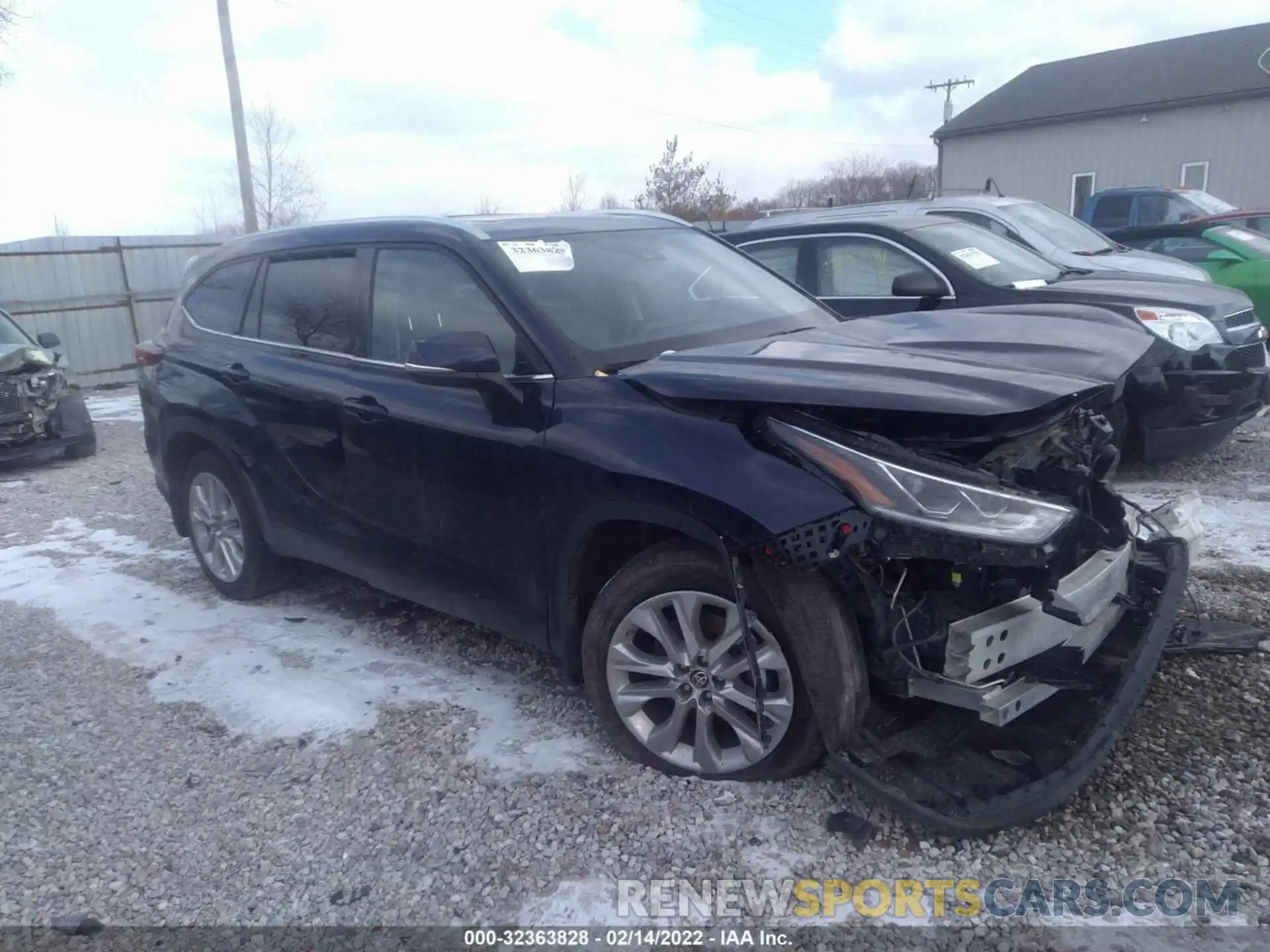 1 Photograph of a damaged car 5TDDZRBH6MS554368 TOYOTA HIGHLANDER 2021