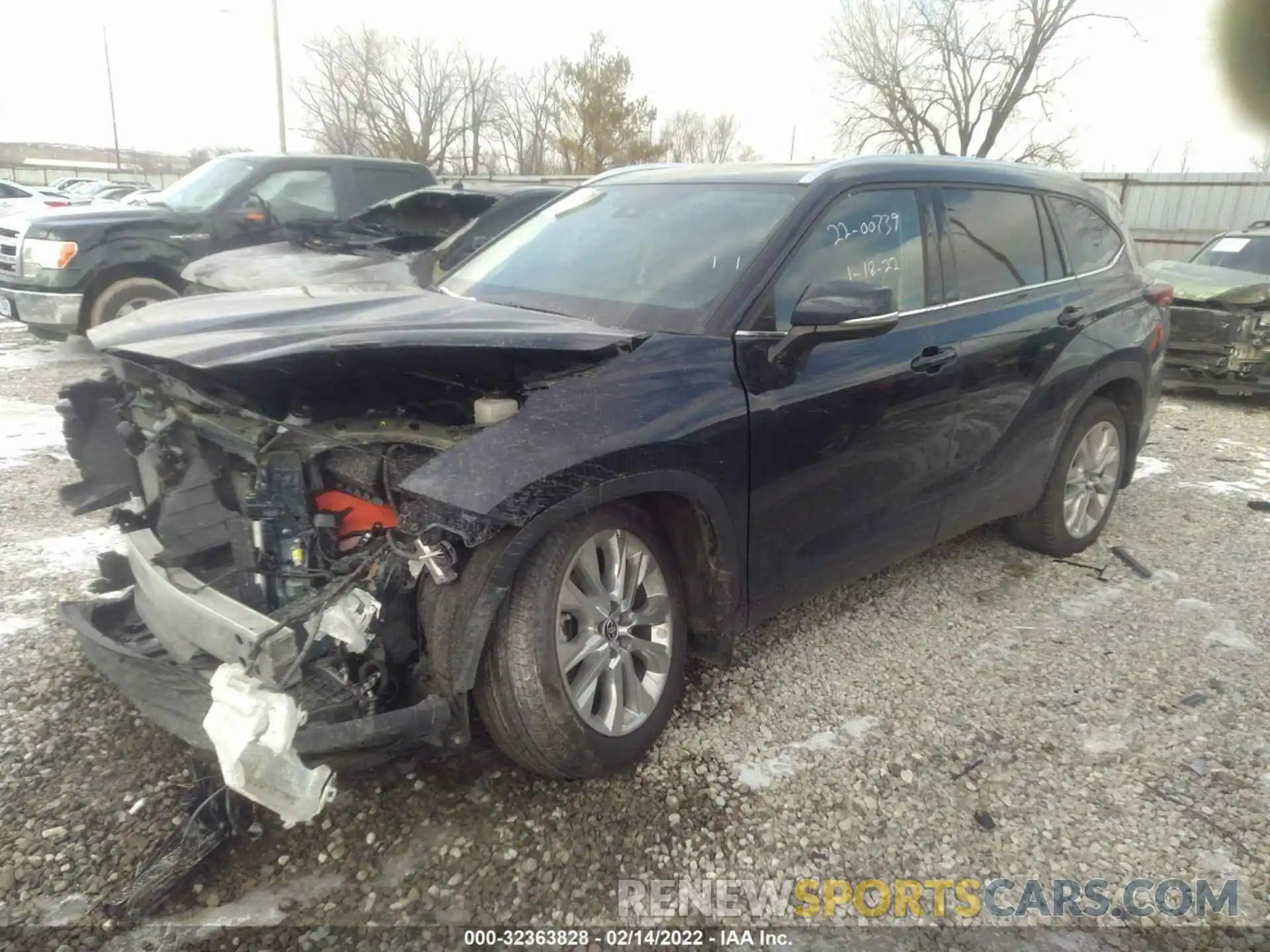 2 Photograph of a damaged car 5TDDZRBH6MS554368 TOYOTA HIGHLANDER 2021