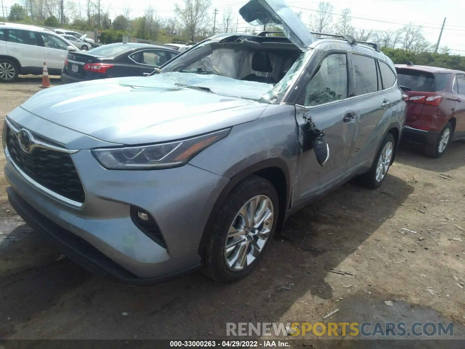 2 Photograph of a damaged car 5TDDZRBH7MS111212 TOYOTA HIGHLANDER 2021